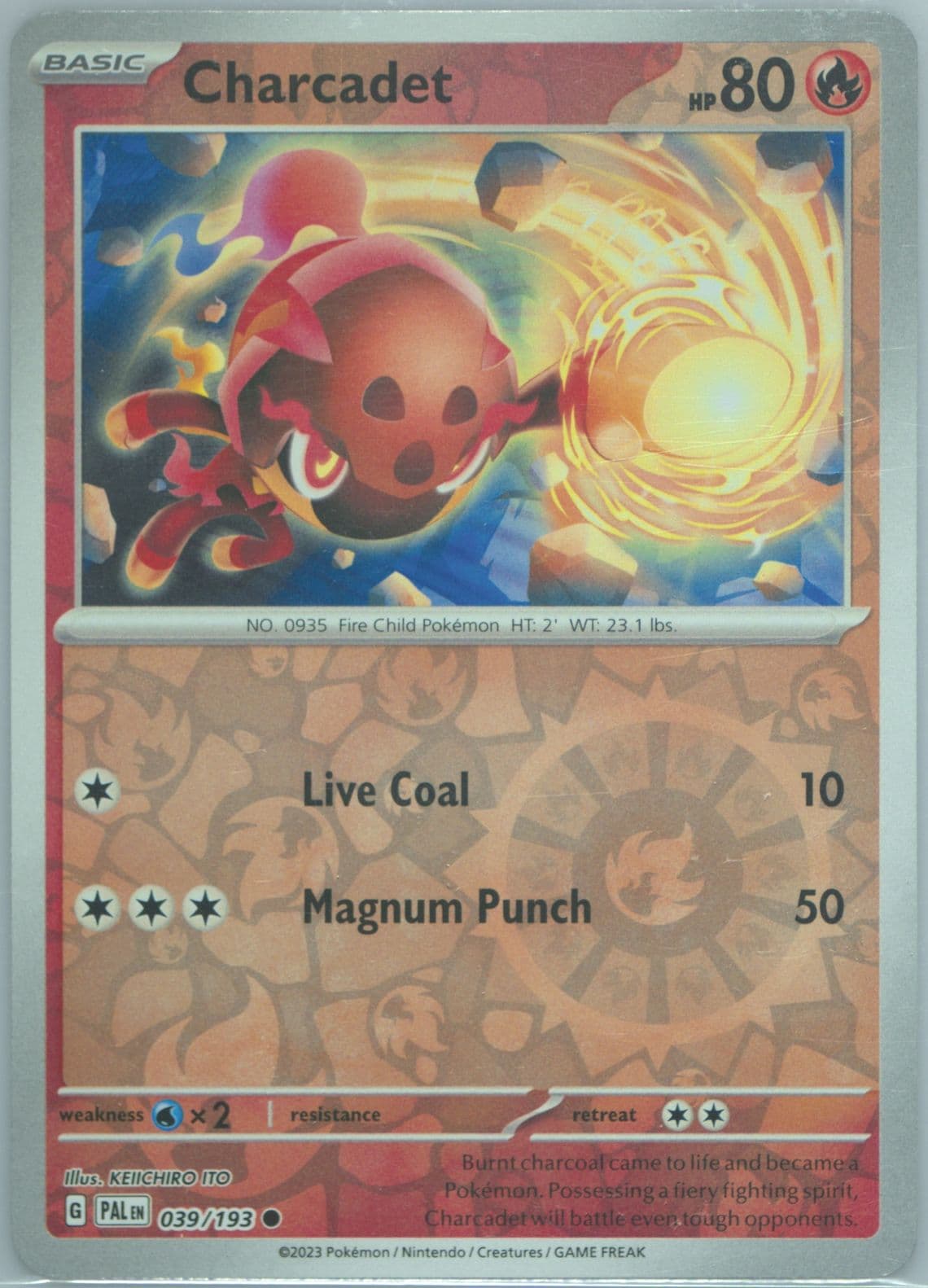 Charcadet Reverse Holo (039) 2023 Pokemon Pal EN-Paldea Evolved