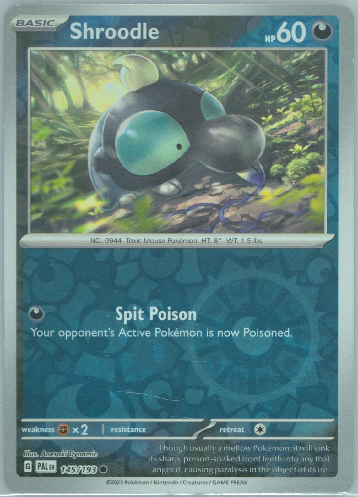 Shroodle Reverse Holo (145) 2023 Pokemon Pal EN-Paldea Evolved