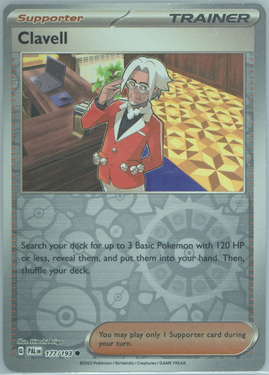 Clavell Reverse Holo (177) 2023 Pokemon Pal EN-Paldea Evolved