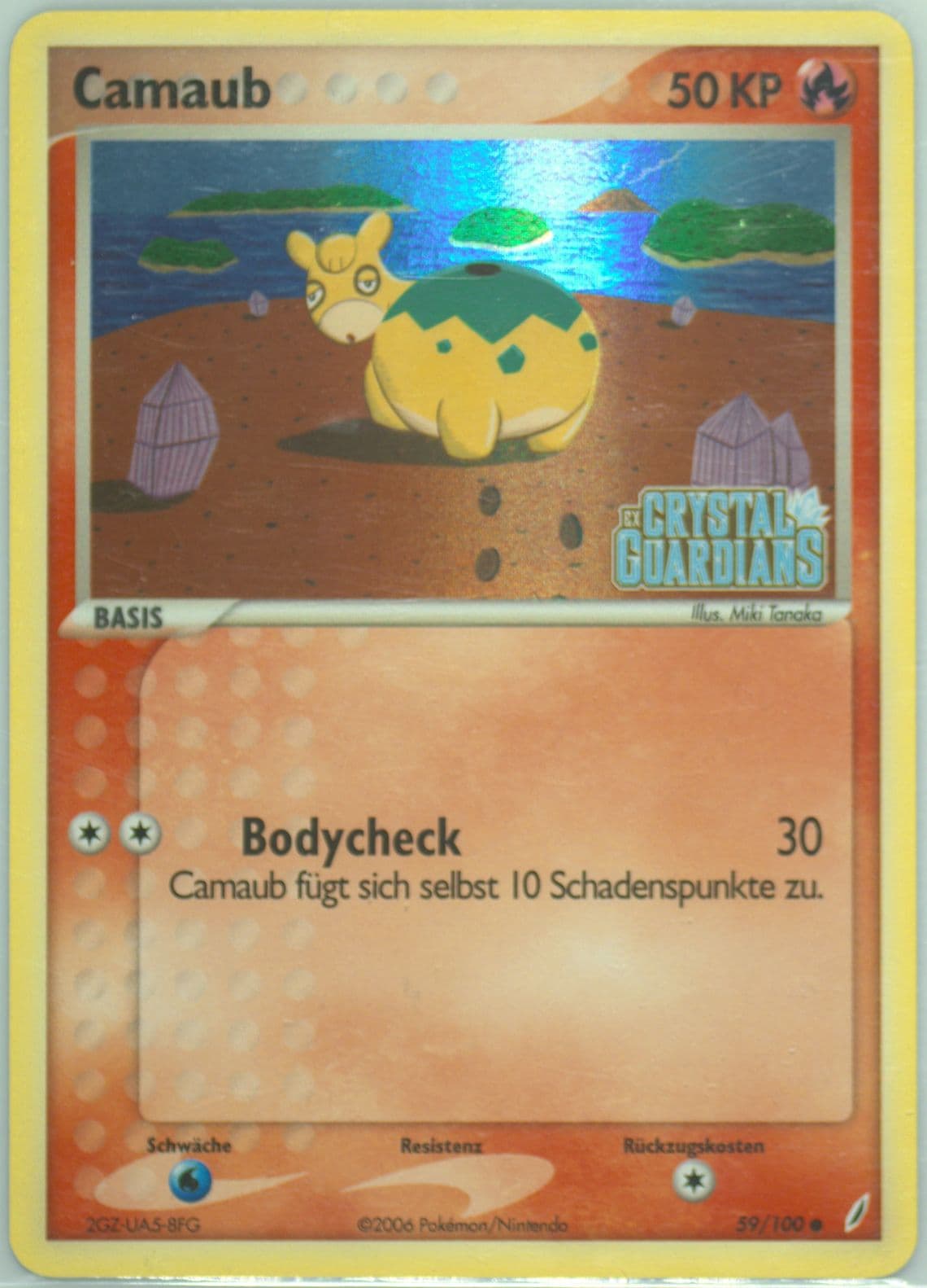Camaub-Reverse Foil German (59) 2006 Pokemon EX Crystal Guardians