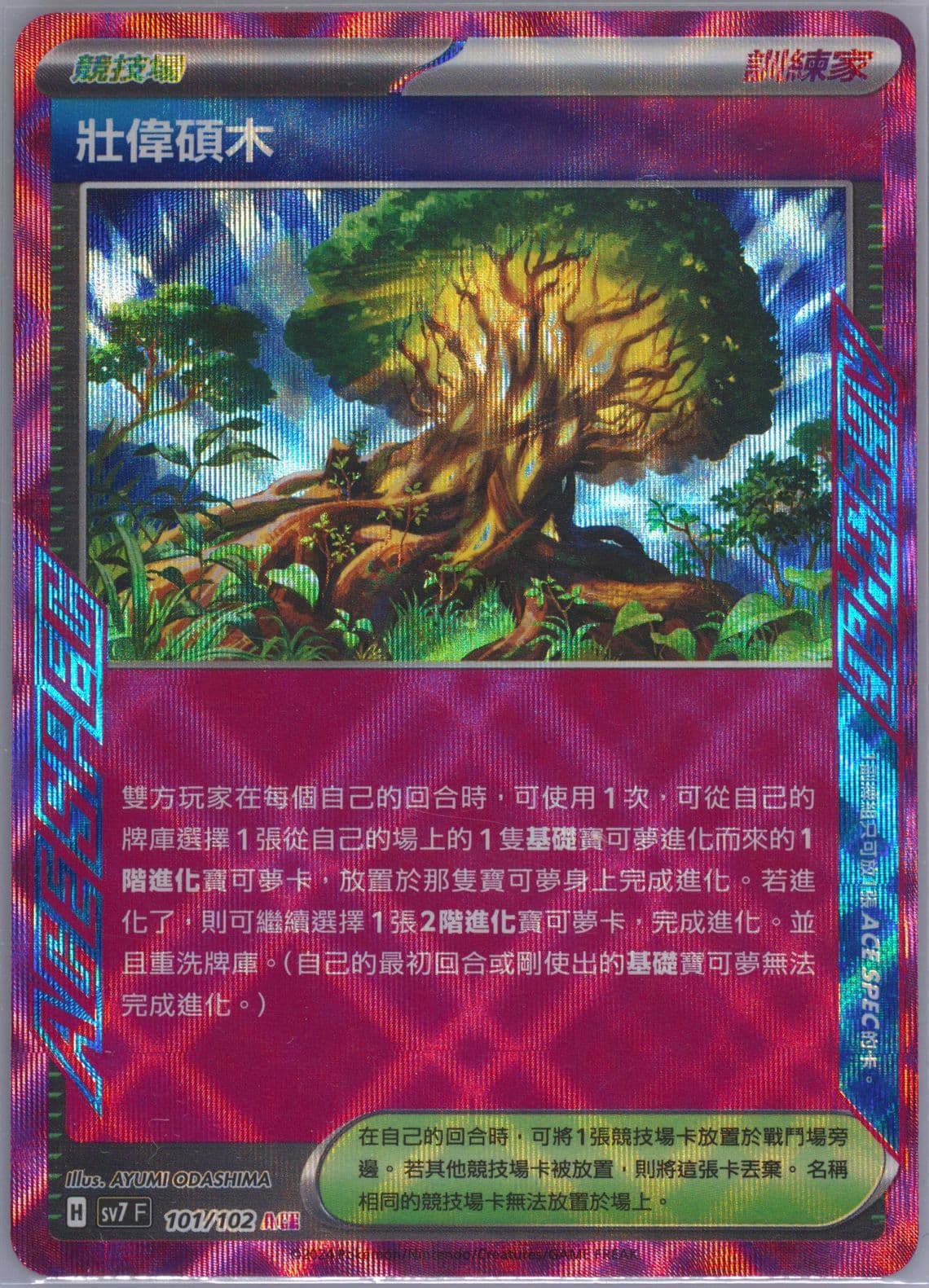 Grand Tree (101) 2024 Pokemon Traditional Chinese SV7 F-Stellar Miracle