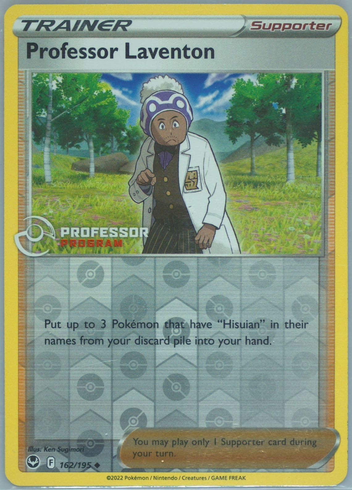 Professor Laventon-Reverse Foil 2023 Professor Program (162) 2022 Pokemon Sword & Shield Silver Tempest