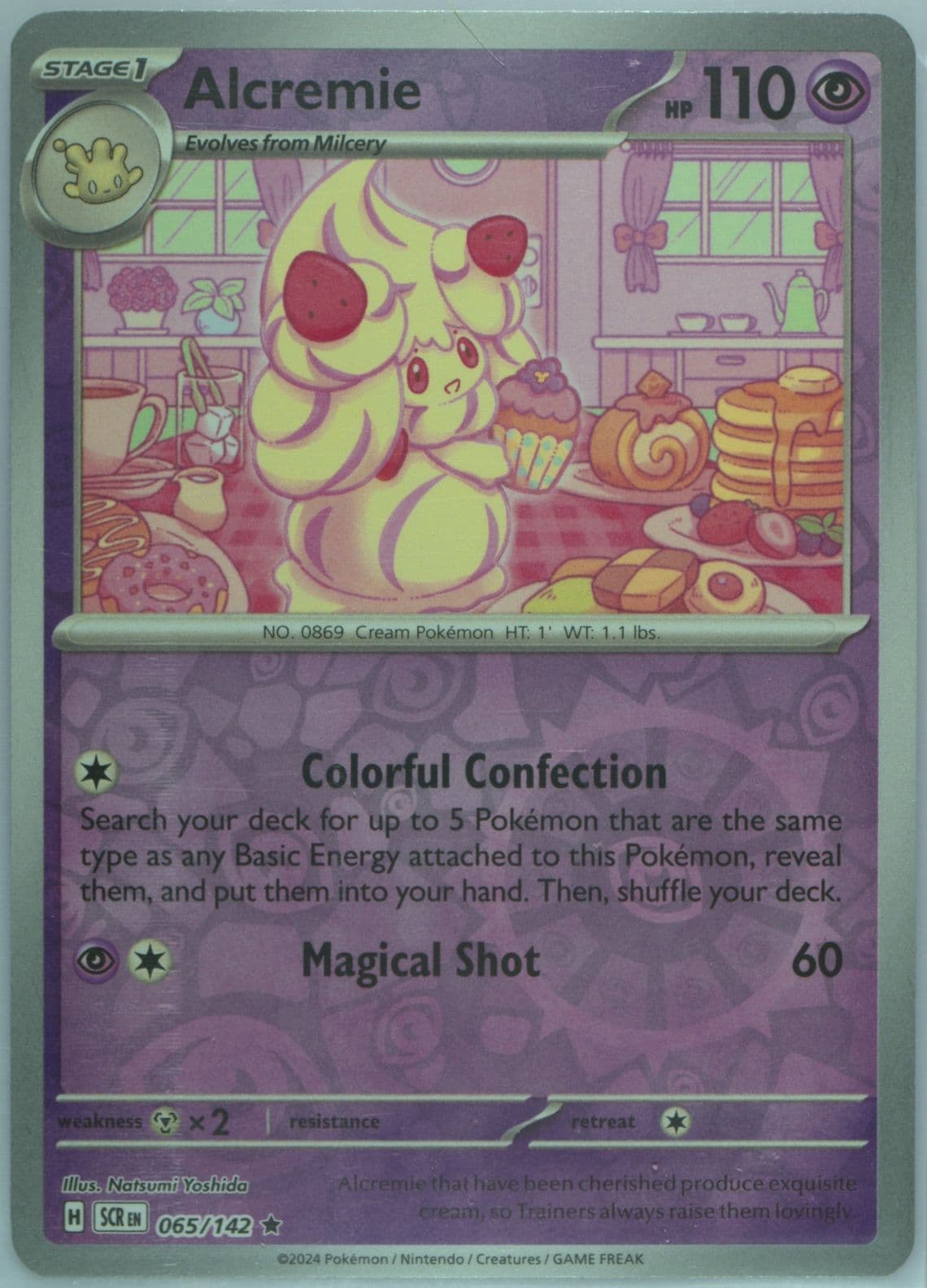 Alcremie Reverse Holo (065) 2024 Pokemon Scr EN-Stellar Crown