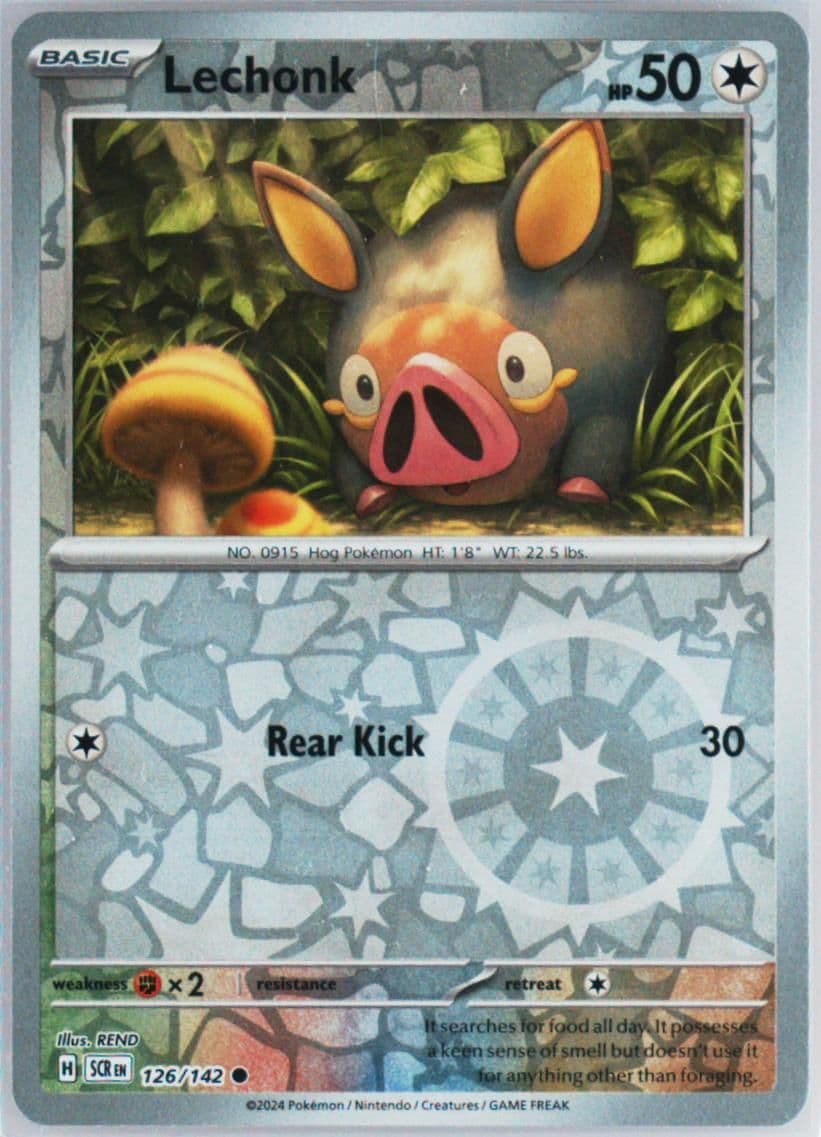 Lechonk Reverse Holo (126) 2024 Pokemon Scr EN-Stellar Crown