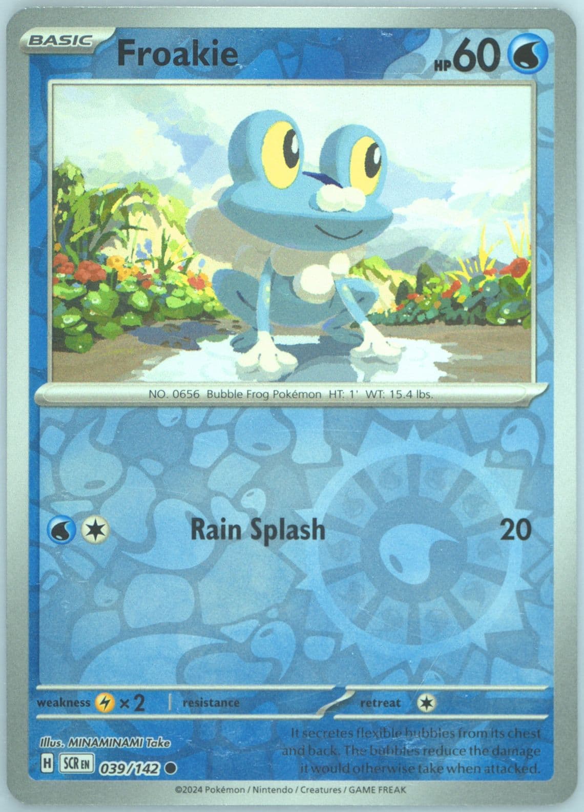Froakie Reverse Holo (039) 2024 Pokemon Scr EN-Stellar Crown