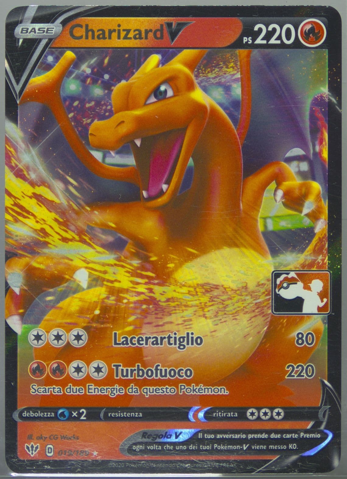 Charizard V Italian (019) 2022 Pokemon Play! Pokemon Prize Pack: Series 1