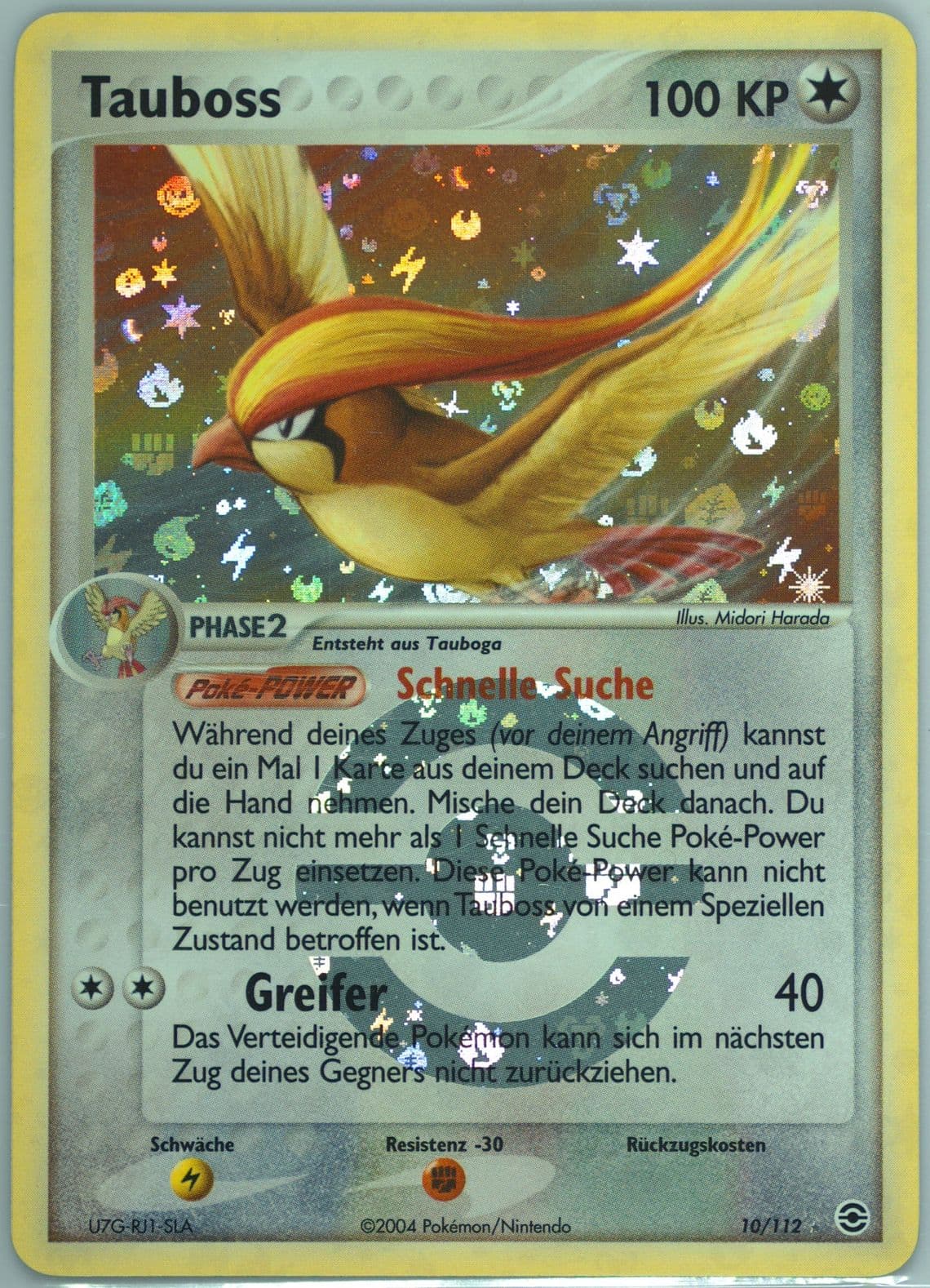Tauboss-Reverse Foil German (10) 2004 Pokemon EX Fire Red & Leaf Green