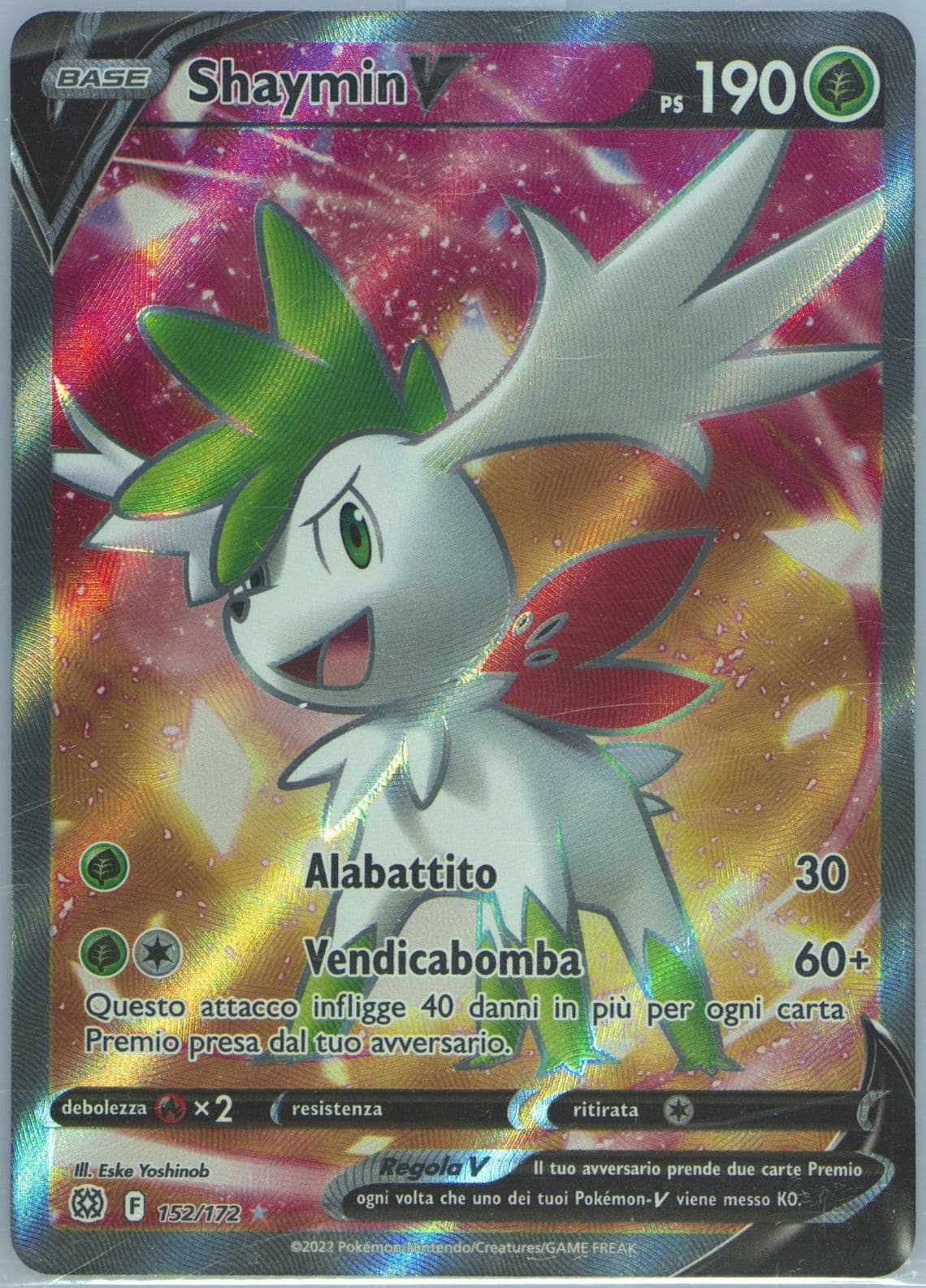 Full Art/Shaymin V Italian (152) 2022 Pokemon Sword & Shield Brilliant Stars