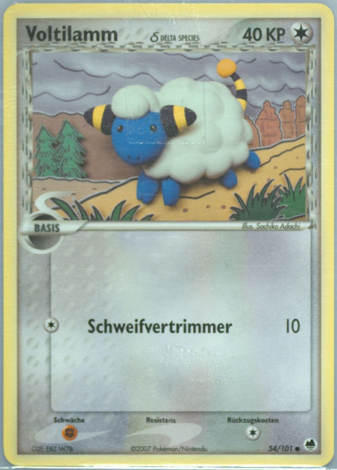 Voltilamm German (54) 2006 Pokemon EX Dragon Frontiers