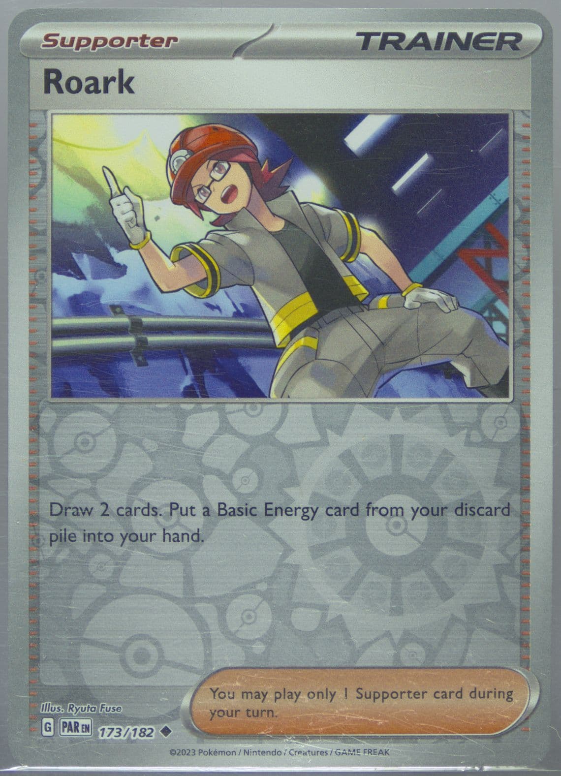 Roark Reverse Holo (173) 2023 Pokemon Par EN-Paradox Rift