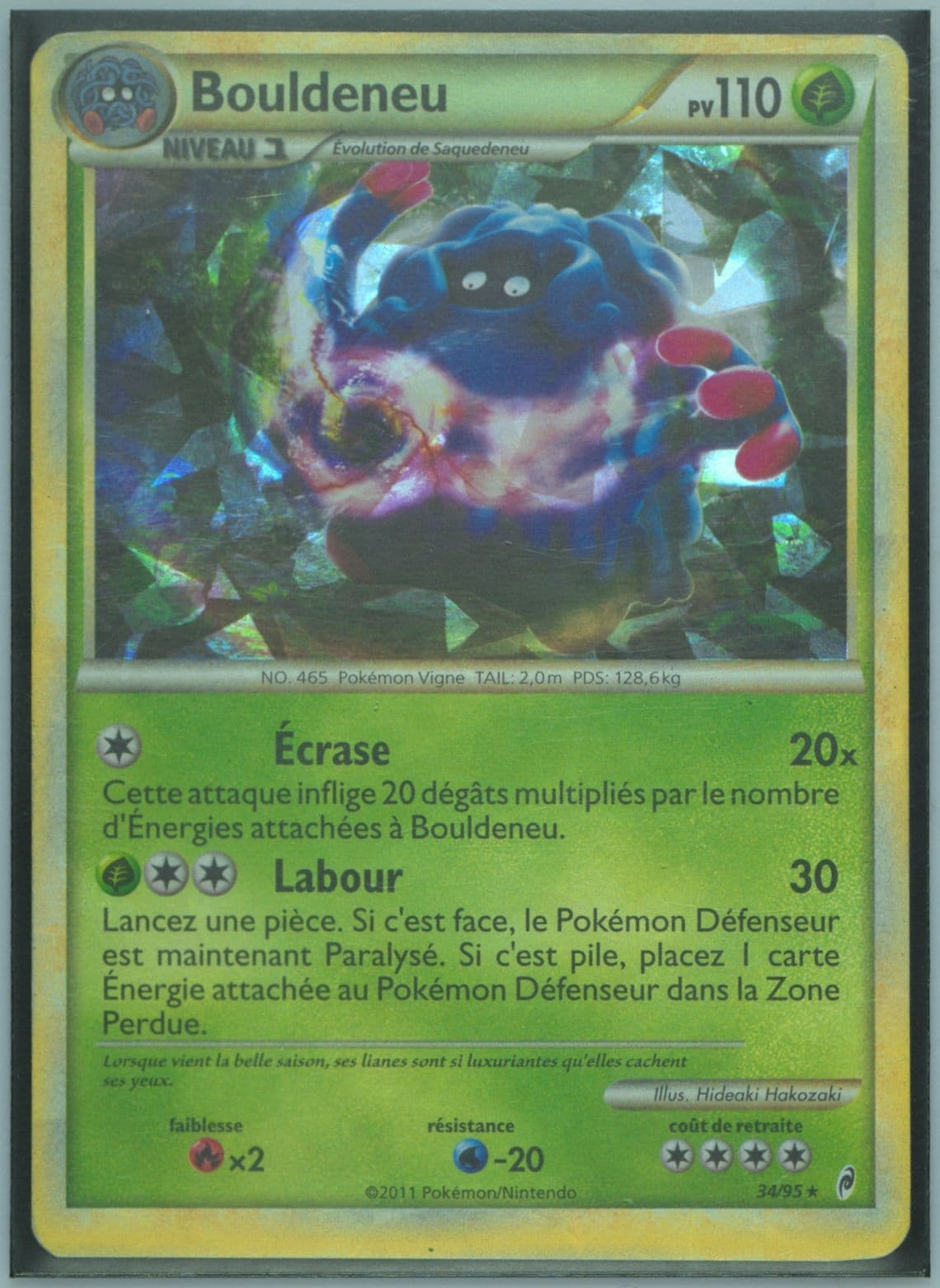 Bouldeneu Cracked Ice-Recon Theme Deck-French (34) 2011 Pokemon Call of Legends