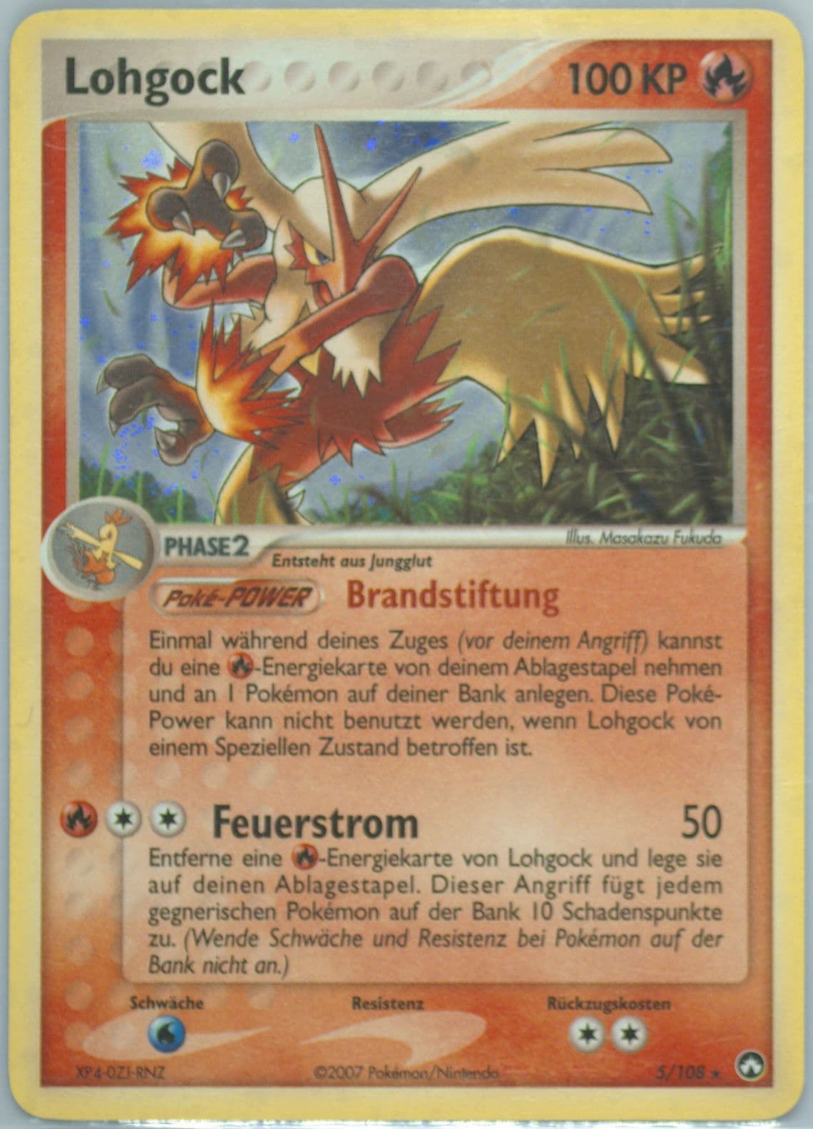 Lohgock German (5) 2007 Pokemon EX Power Keepers