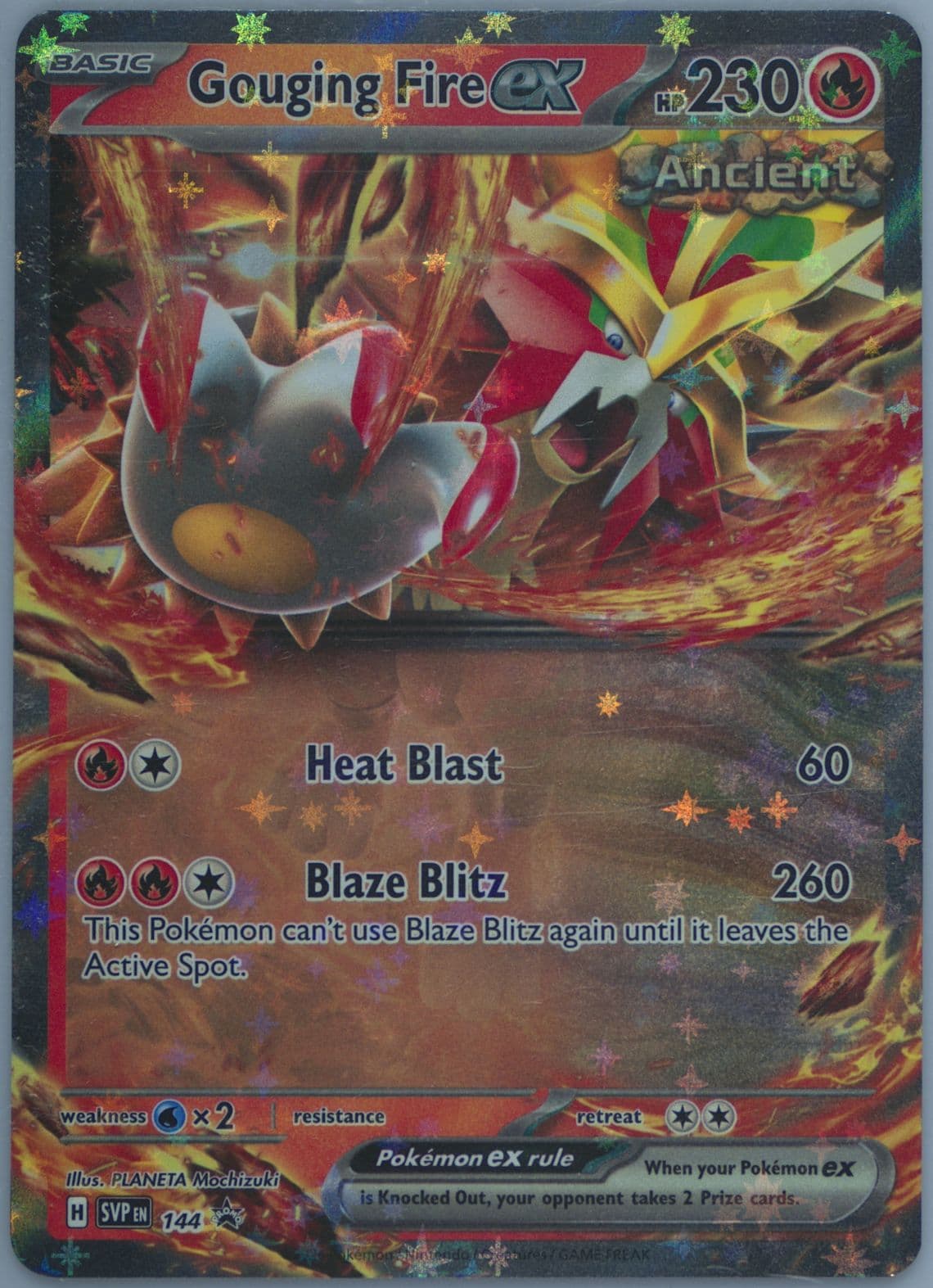Gouging Fire EX Paradox Destinies Tin (144) 2024 Pokemon Svp EN-SV Black Star Promo