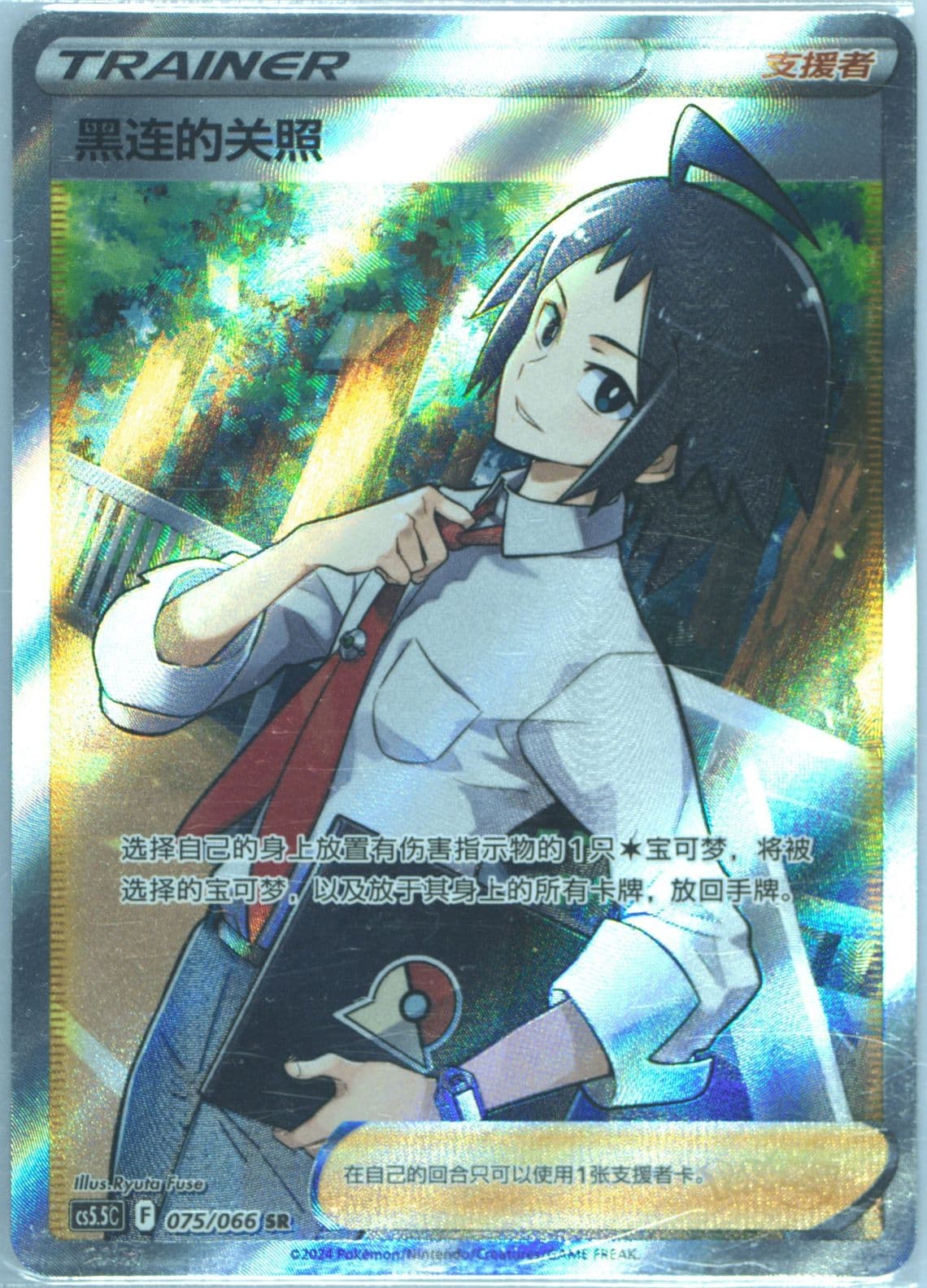 Cheren's Care Super Rare (075) 2024 Pokemon Simplified Chinese CS5.5 C-Shadow of Glory