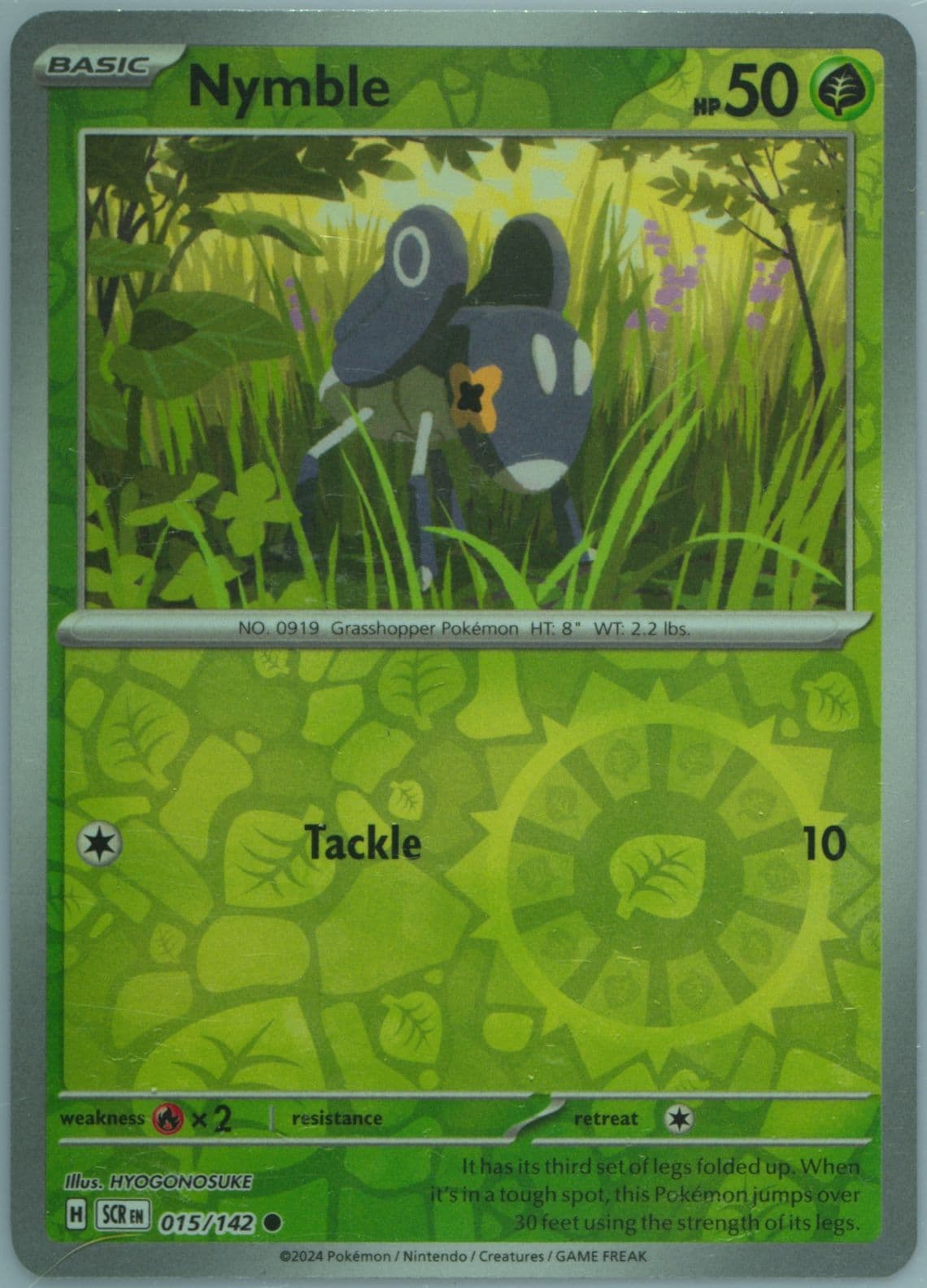 Nymble Reverse Holo (015) 2024 Pokemon Scr EN-Stellar Crown