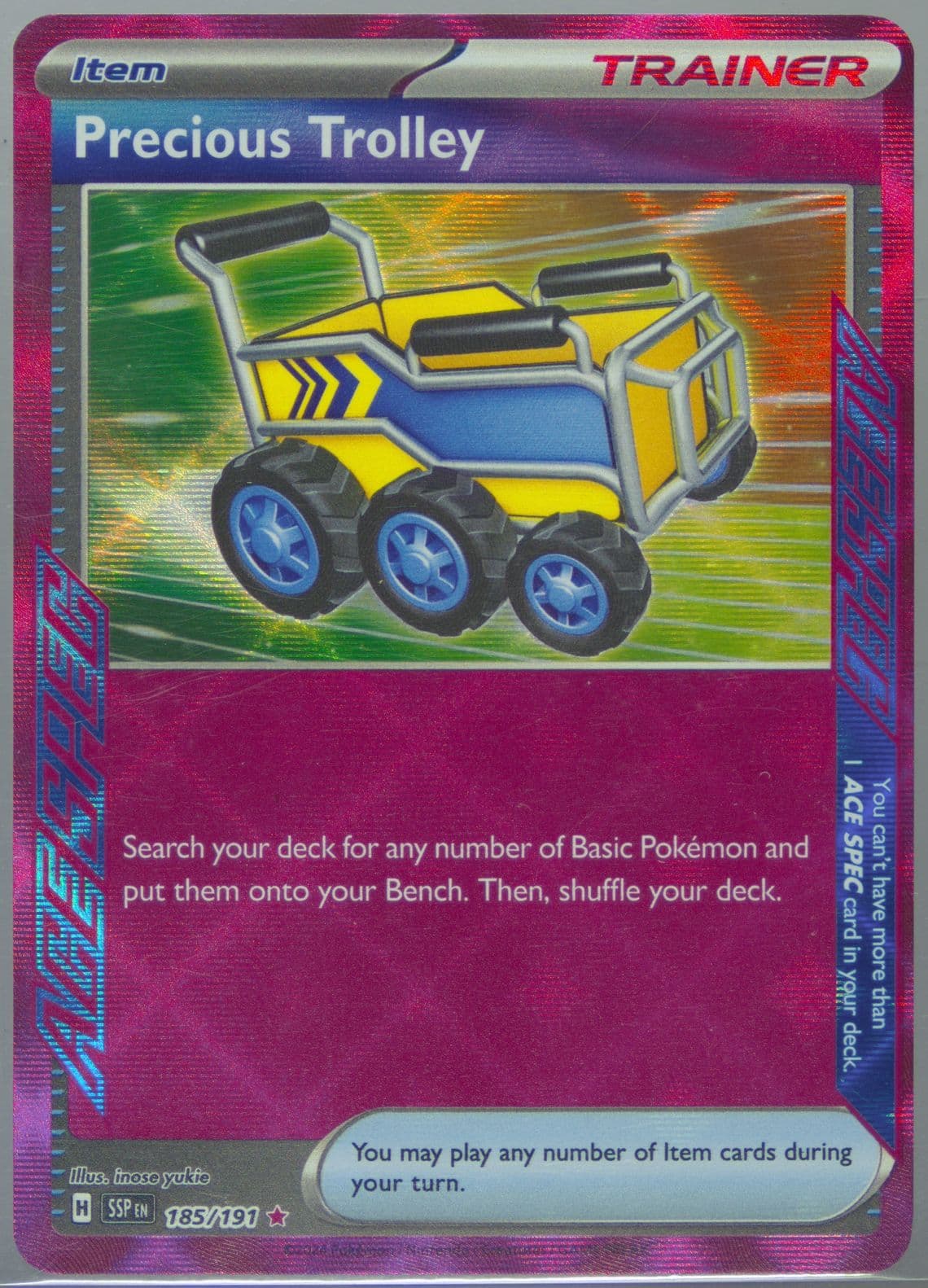 Precious Trolley (185) 2024 Pokemon Ssp EN-Surging Sparks