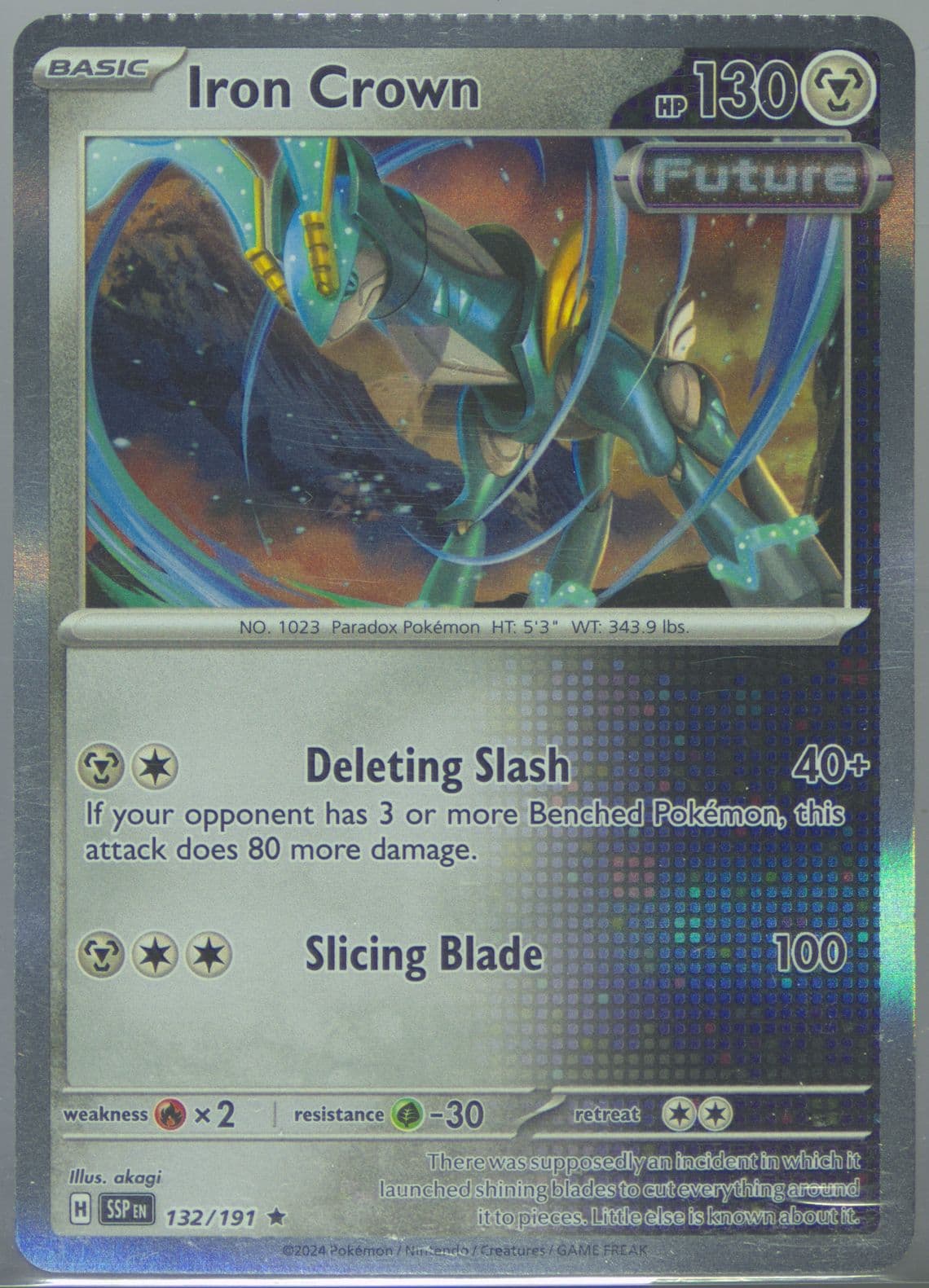 Iron Crown (132) 2024 Pokemon Ssp EN-Surging Sparks