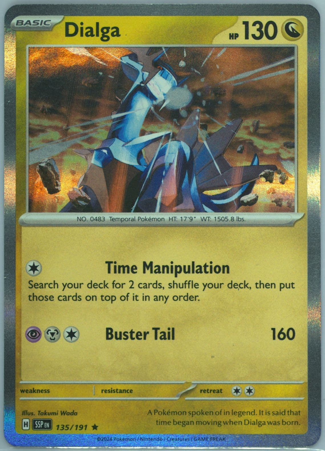 Dialga (135) 2024 Pokemon Ssp EN-Surging Sparks