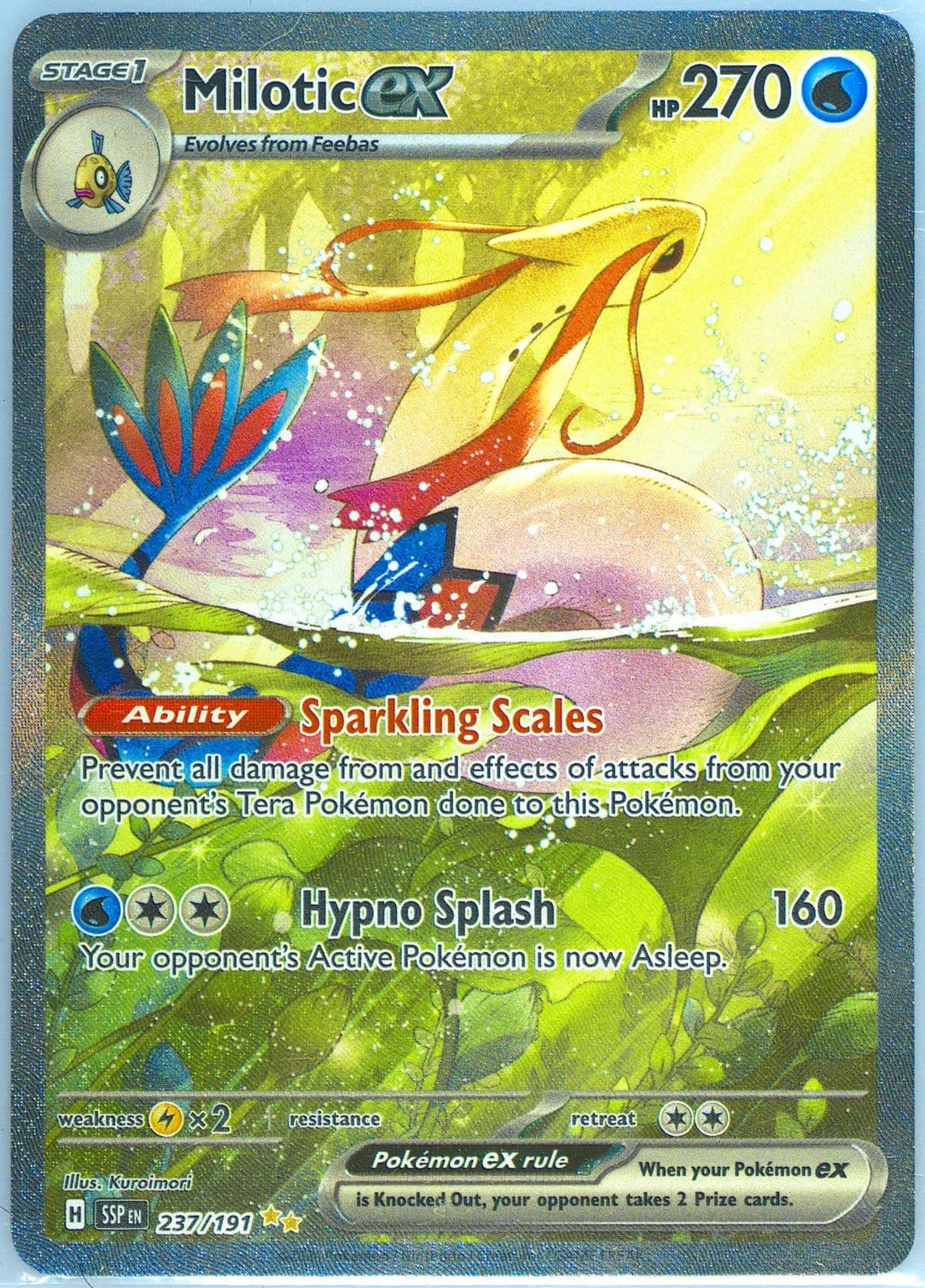 Milotic EX Special Illustration Rare (237) 2024 Pokemon Ssp EN-Surging Sparks