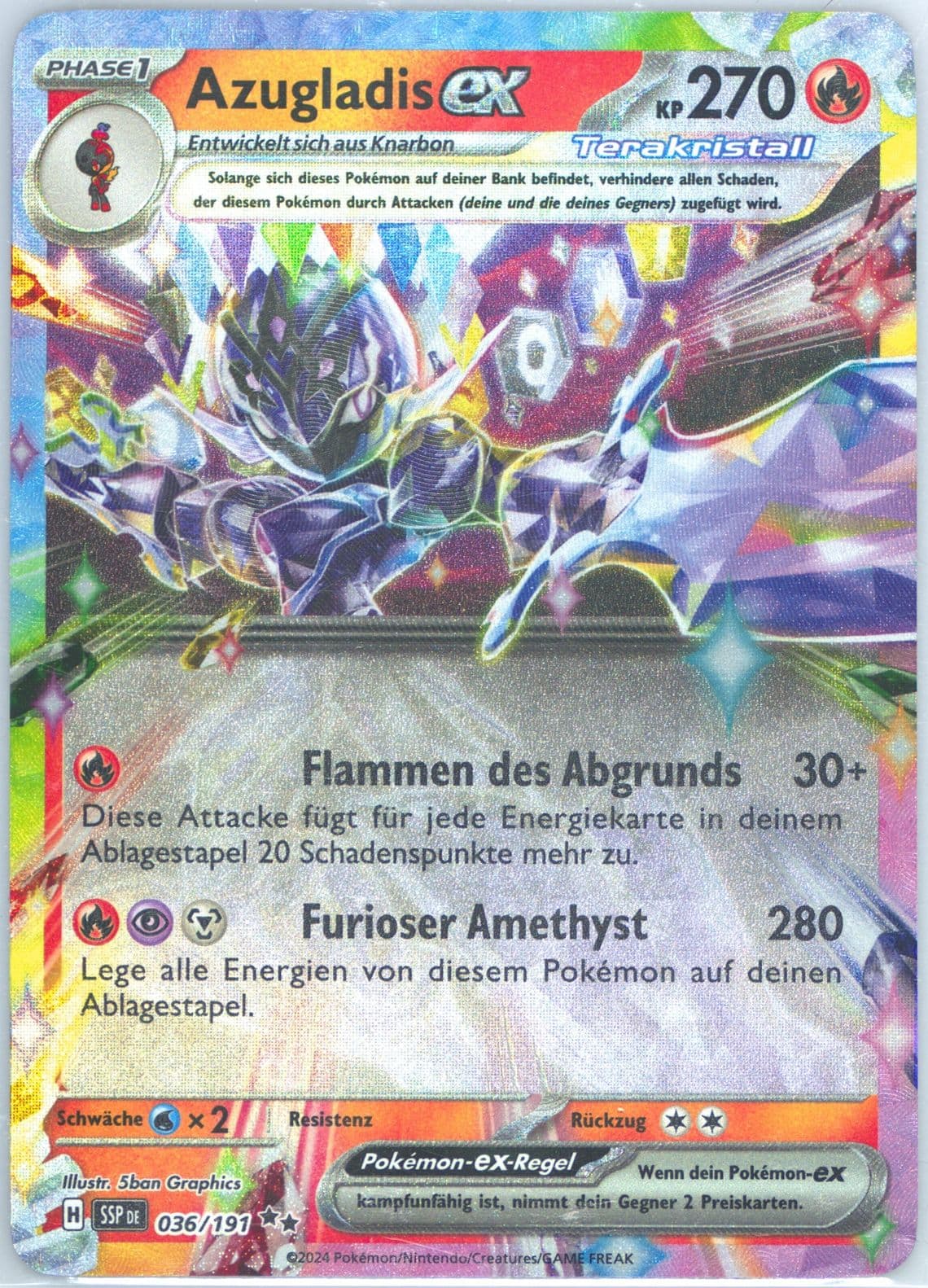 Ceruledge EX (036) 2024 Pokemon German Ssp de-Surging Sparks