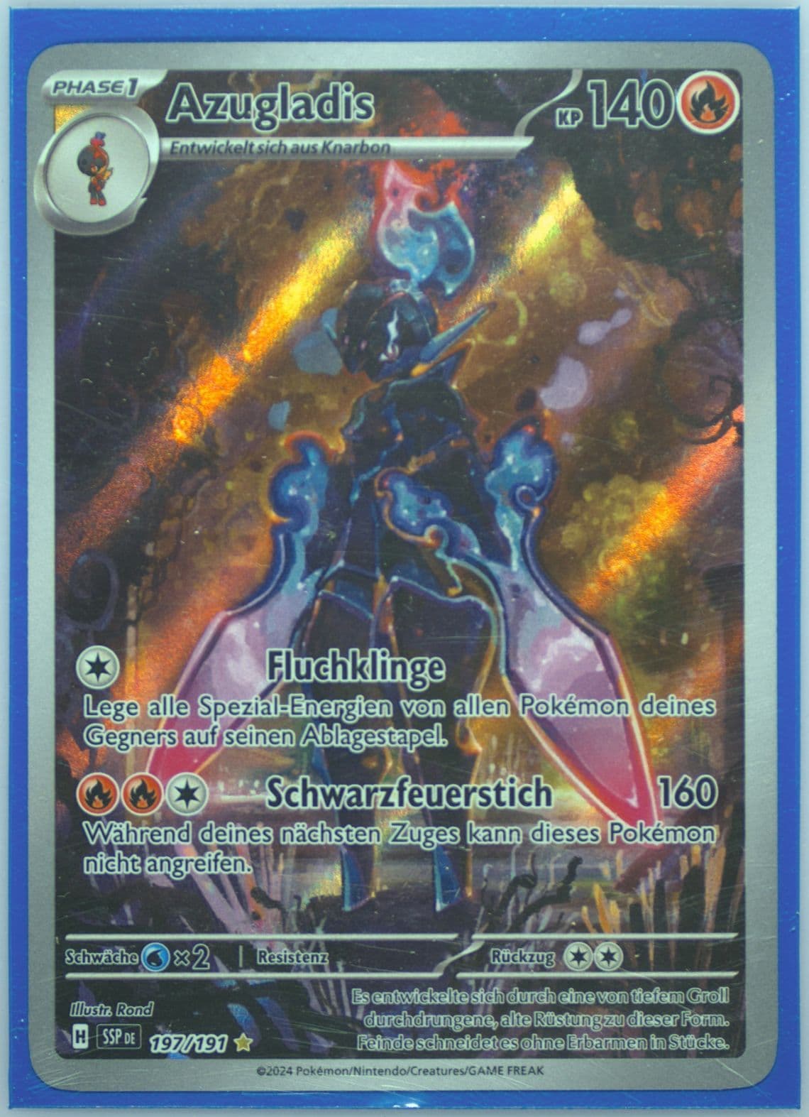 Ceruledge Illustration Rare (197) 2024 Pokemon German Ssp de-Surging Sparks