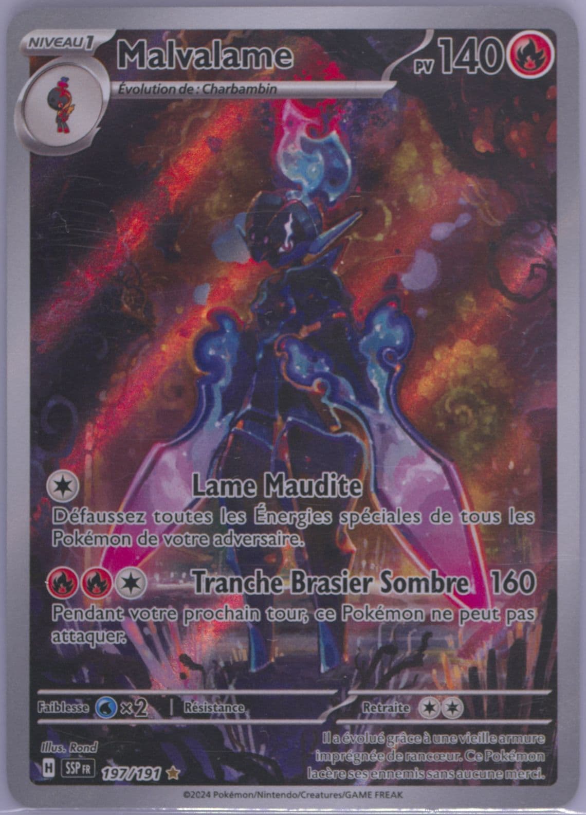 Ceruledge Illustration Rare (197) 2024 Pokemon French Ssp FR-Surging Sparks