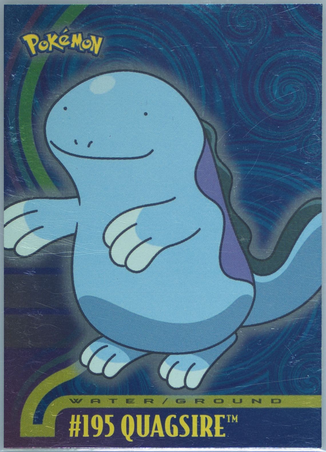 Quagsire Foil (195) 2001 Topps Pokemon Johto Series 1