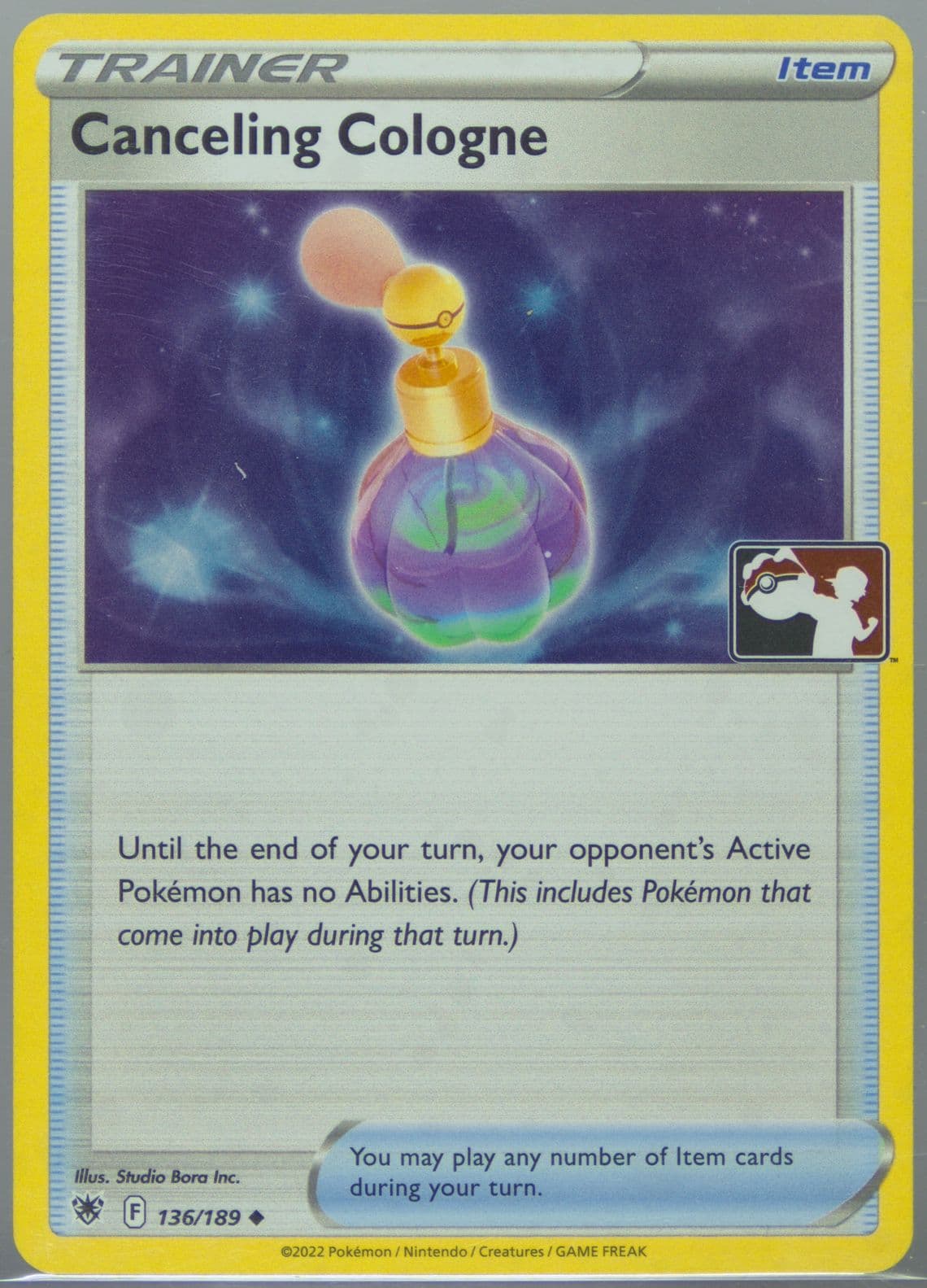 Canceling Cologne Holo (136) 2023 Pokemon Play! Pokemon Prize Pack: Series 3