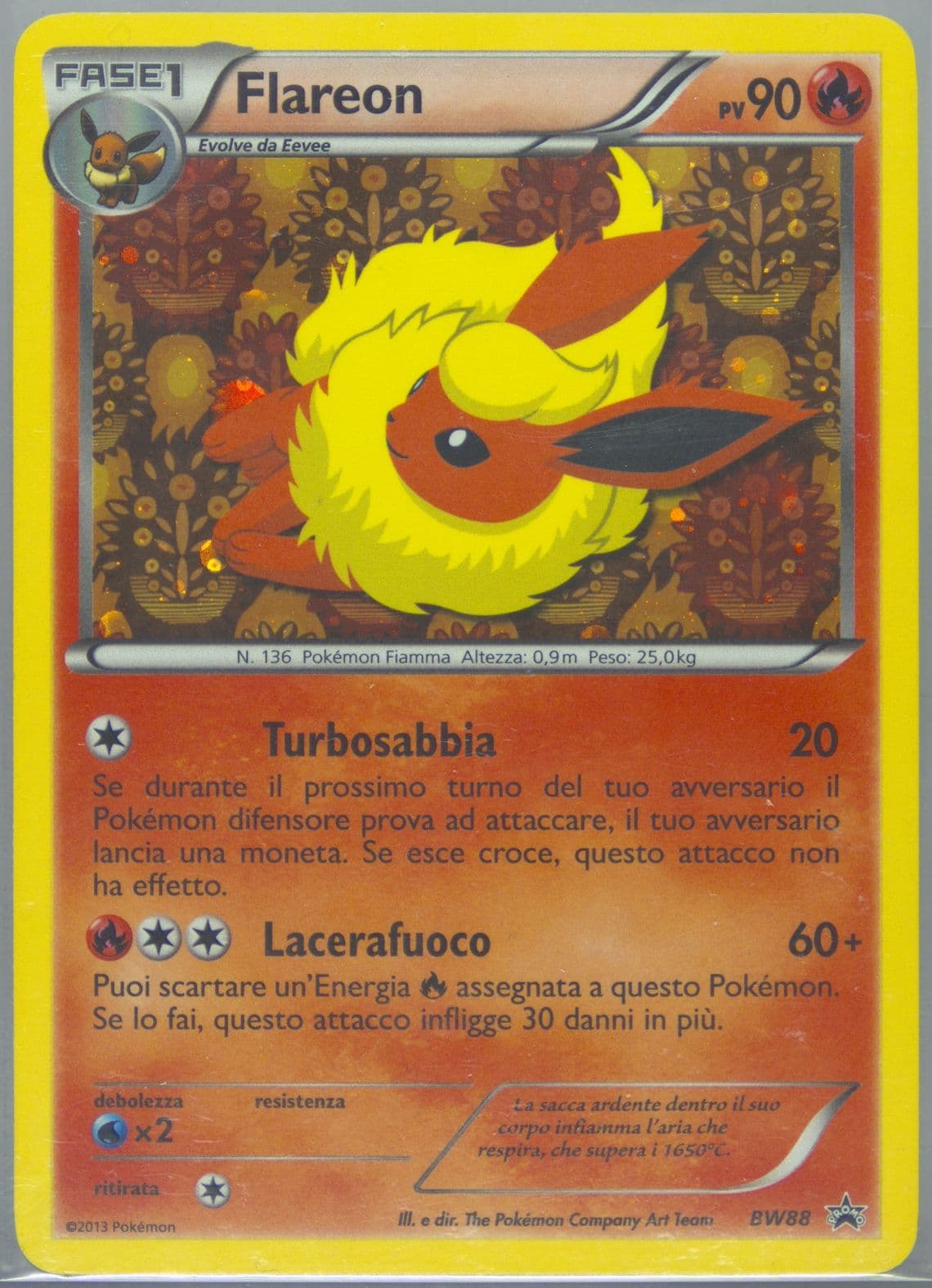 Flareon-Holo Sylveon Collection-Italian (BW88) 2013 Pokemon Black & White Promo