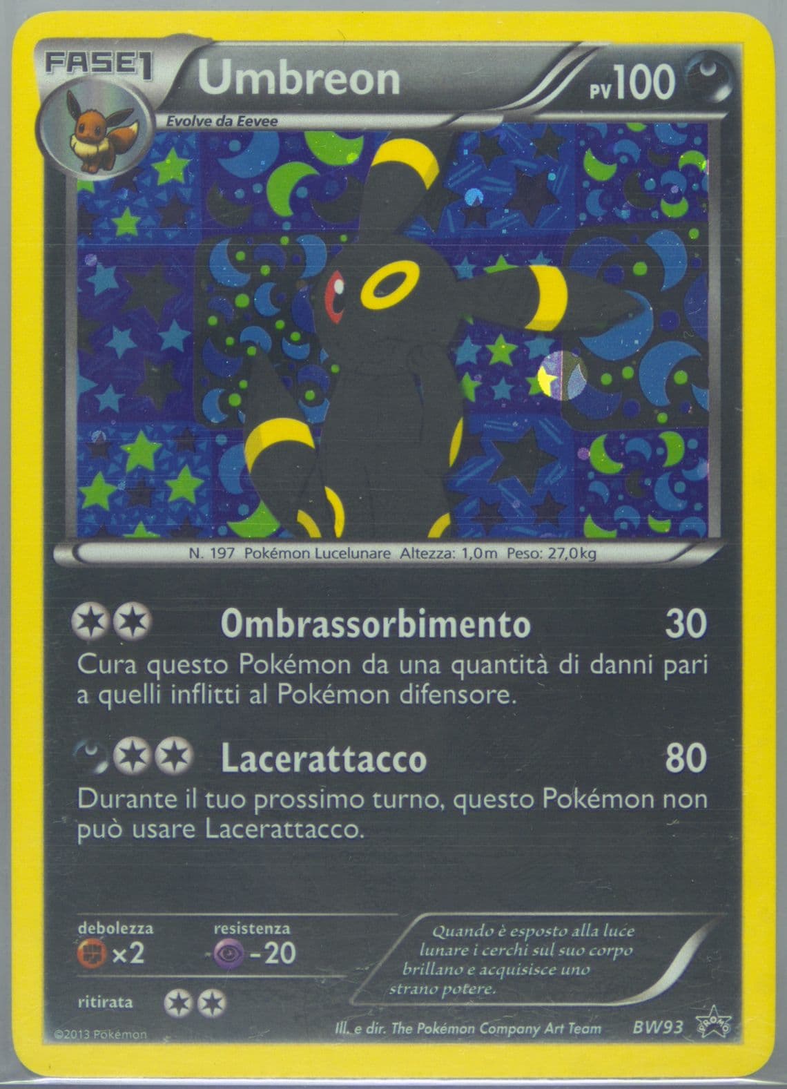 Umbreon-Holo Sylveon Collection-Italian (BW93) 2013 Pokemon Black & White Promo