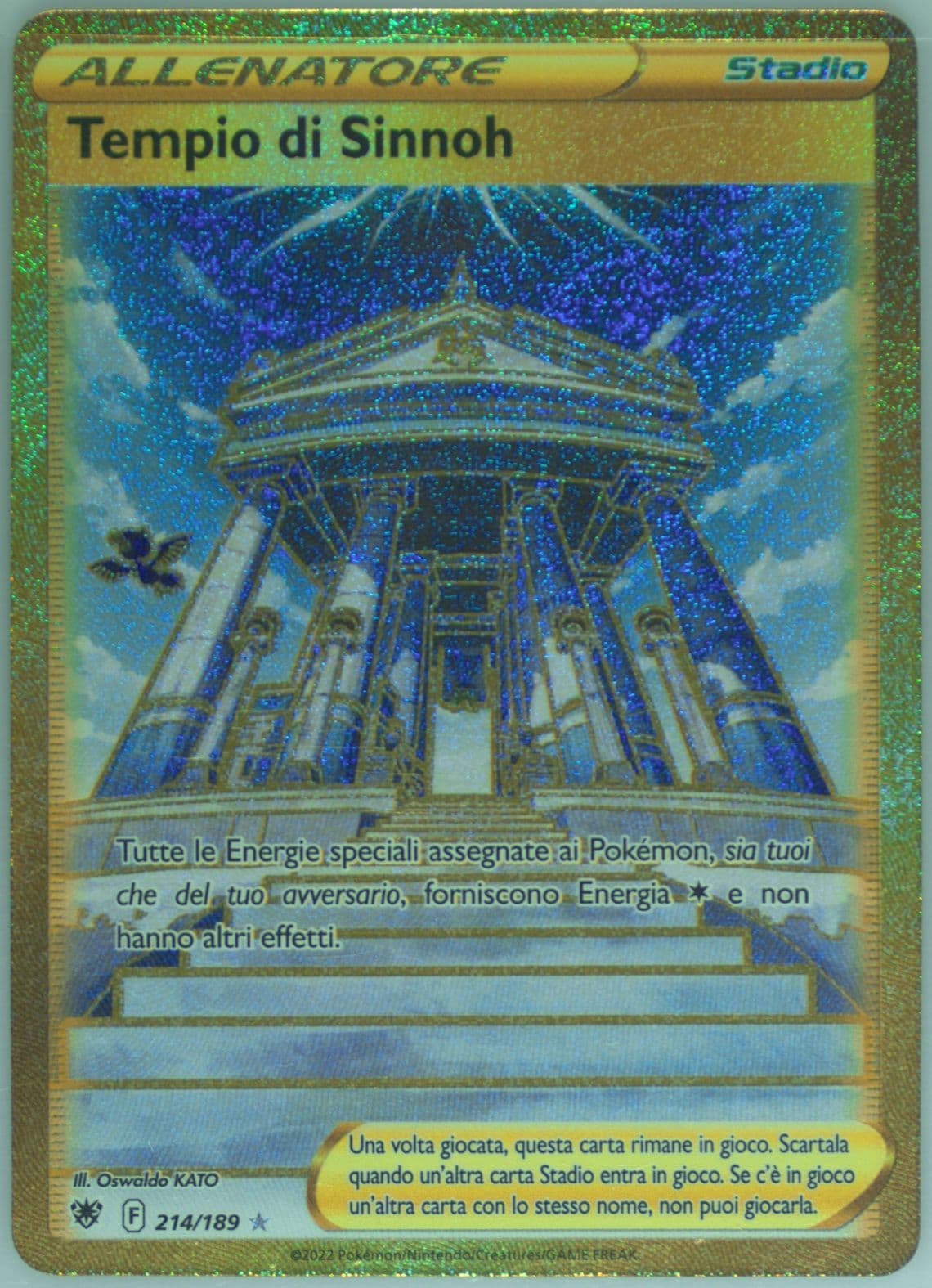 Full Art/Tempio DI Sinnoh Italian-Secret (214) 2022 Pokemon Sword & Shield Astral Radiance