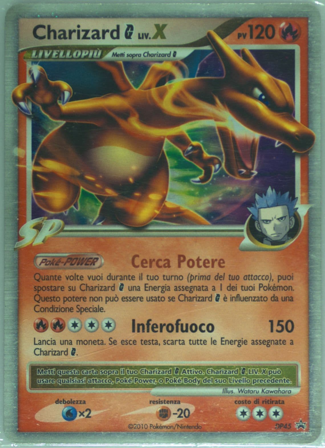 Charizard G LV.X-Holo Italian (DP45) 2009 Pokemon Diamond & Pearl Black Star Promo