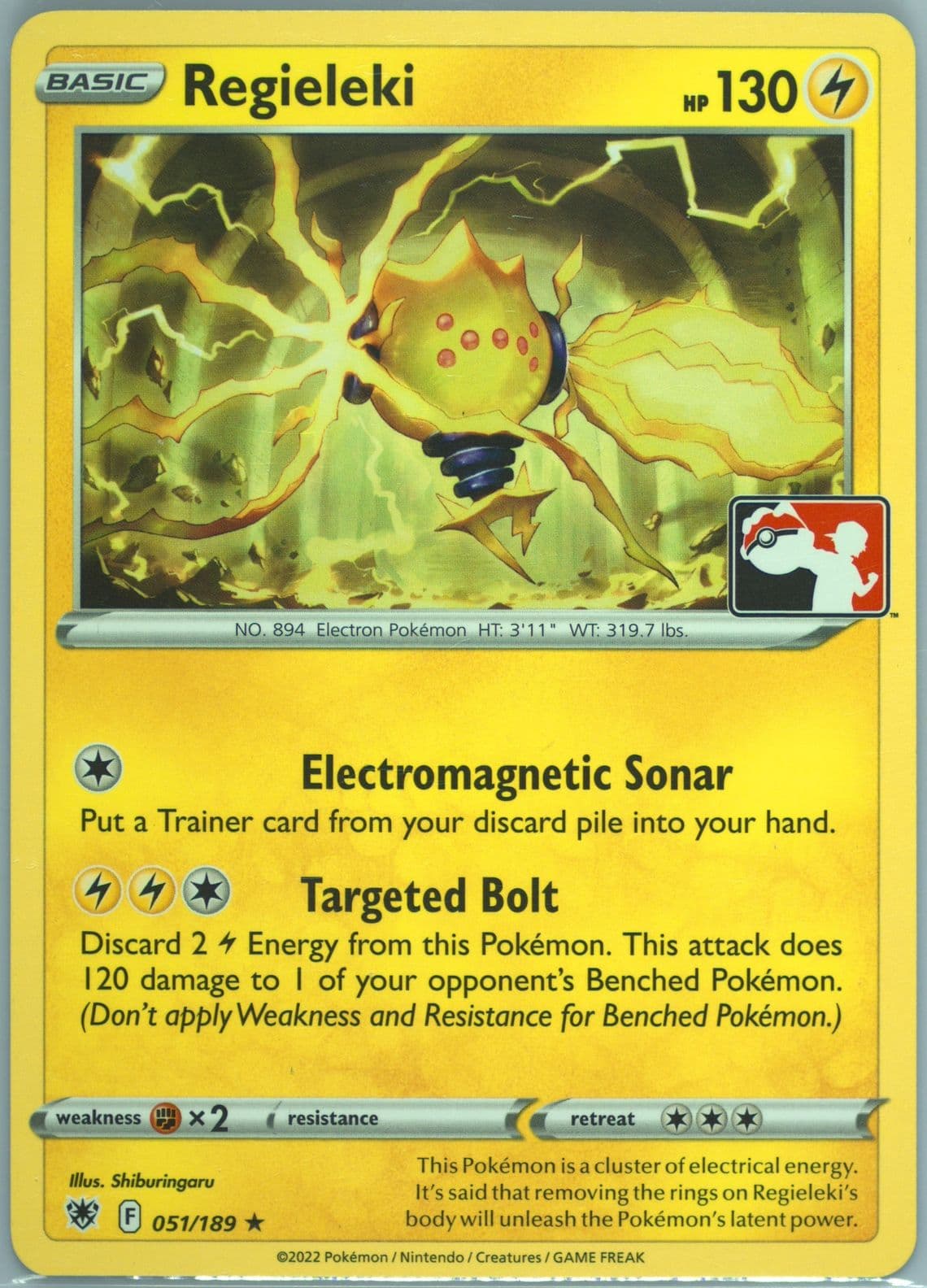 Regieleki (051) 2023 Pokemon Play! Pokemon Prize Pack: Series 3