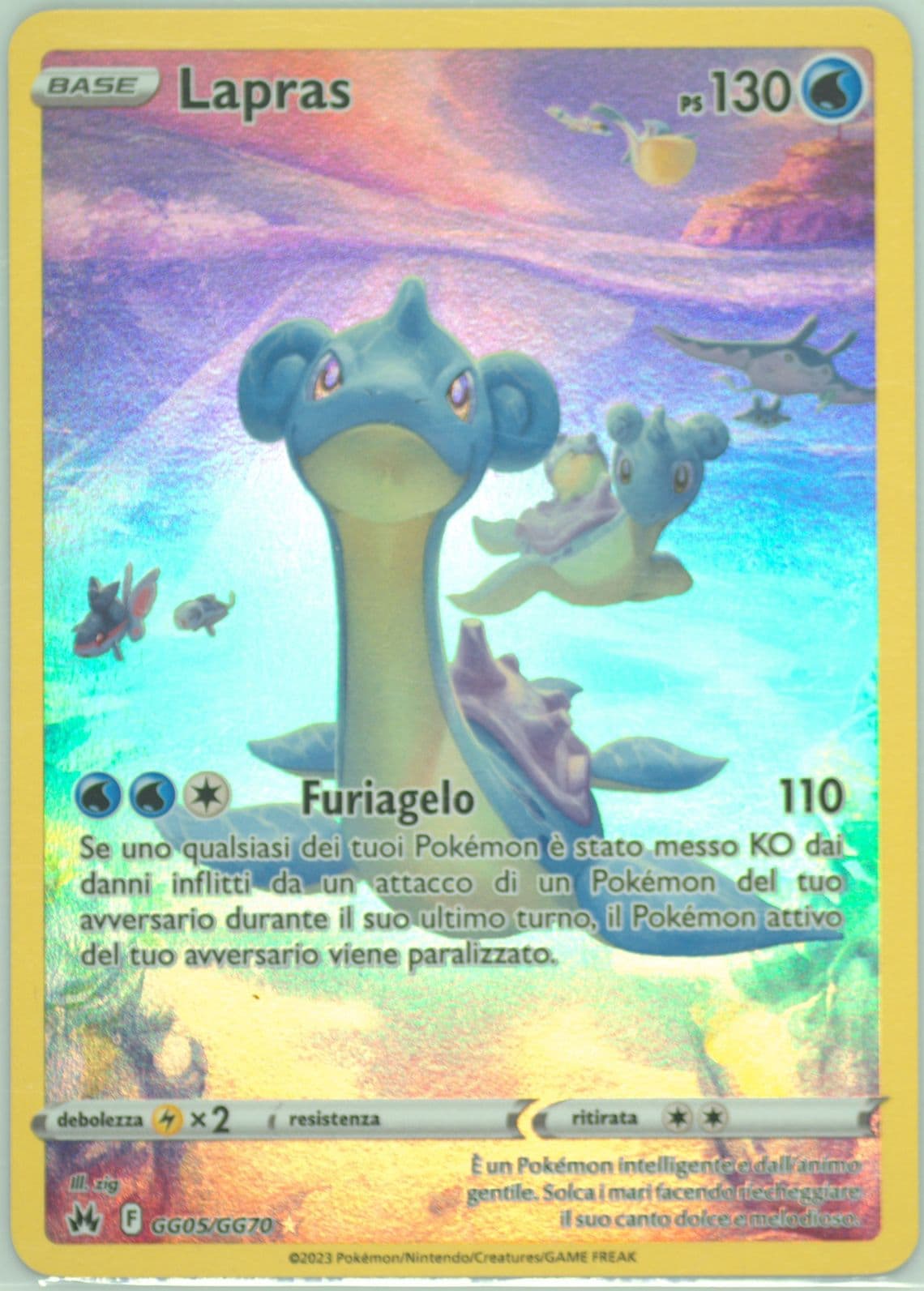 Full Art/Lapras Italian (GG05) 2023 Pokemon Sword and Shield Crown Zenith