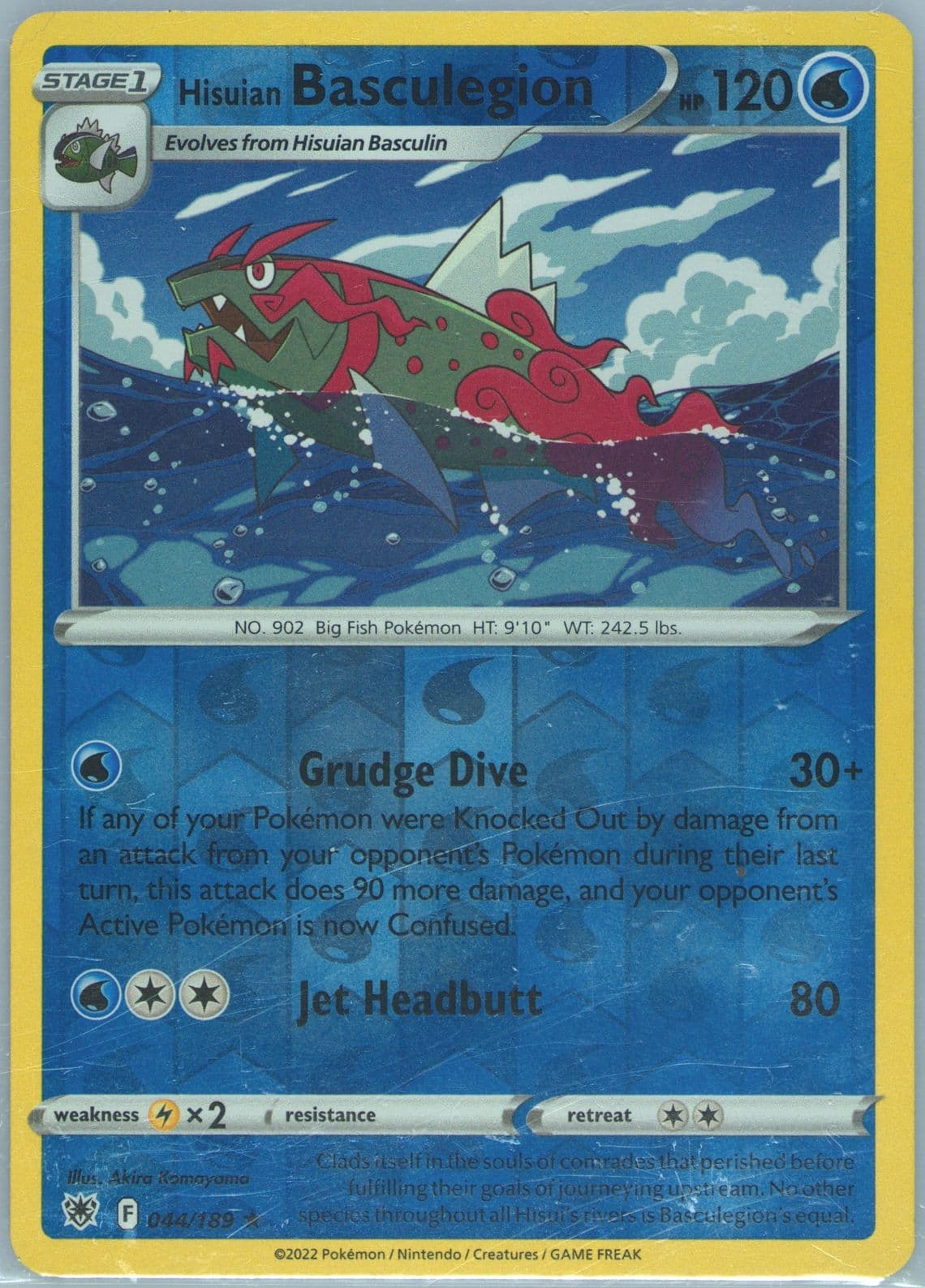 Hisuian Basculegion-Reverse Foil (044) 2022 Pokemon Sword & Shield Astral Radiance