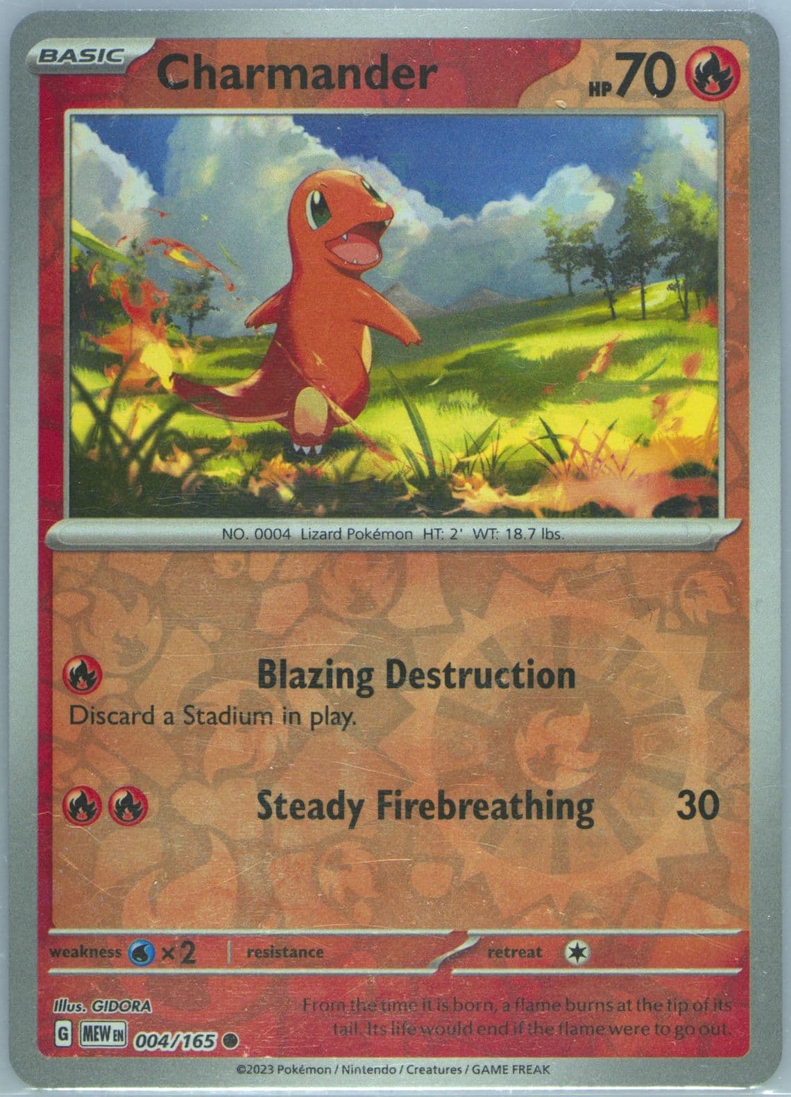 Charmander 151 5-Pack Mini Tin (004) 2024 Pokemon Mew EN-151