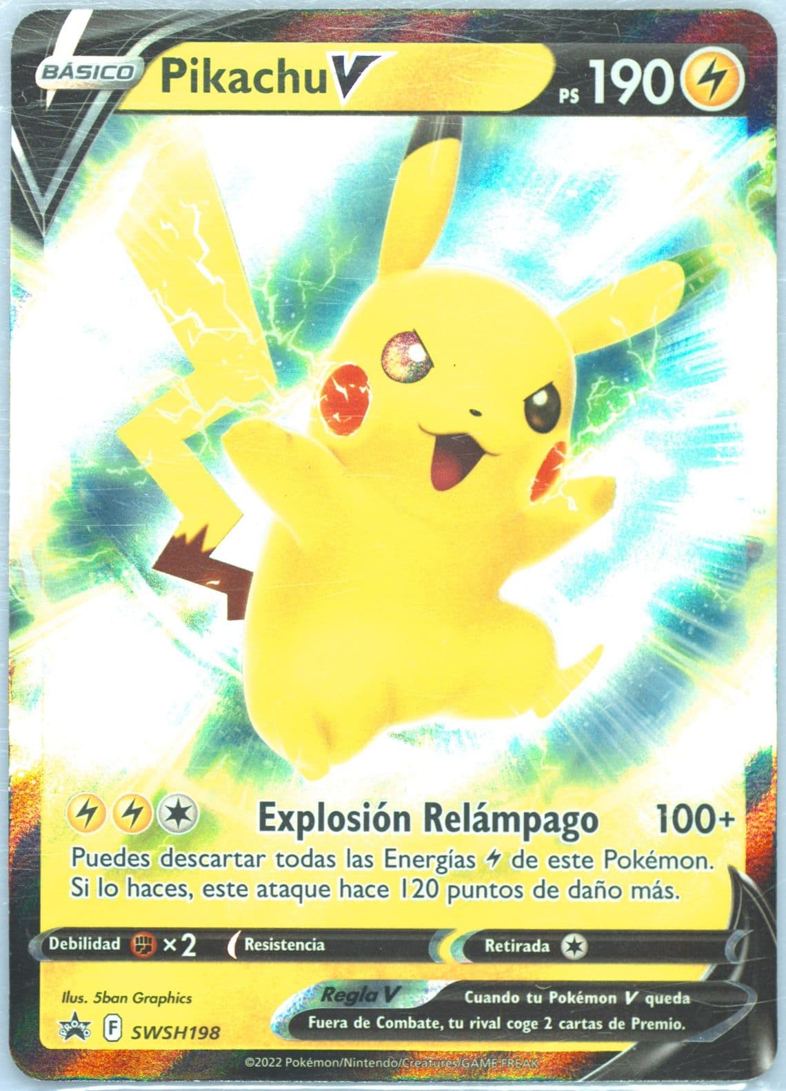Pikachu V Pikachu V Box-Spanish (198) 2022 Pokemon Swsh Black Star Promo