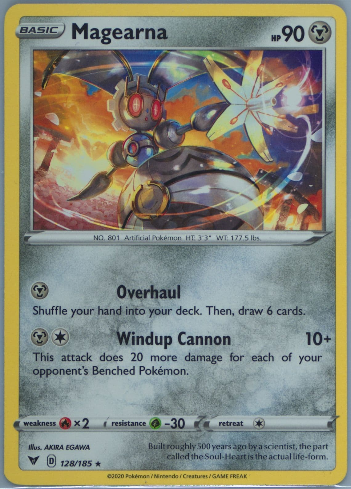 Magearna 2022 Corviknight V Battle Deck (128) 2020 Pokemon Sword & Shield Vivid Voltage