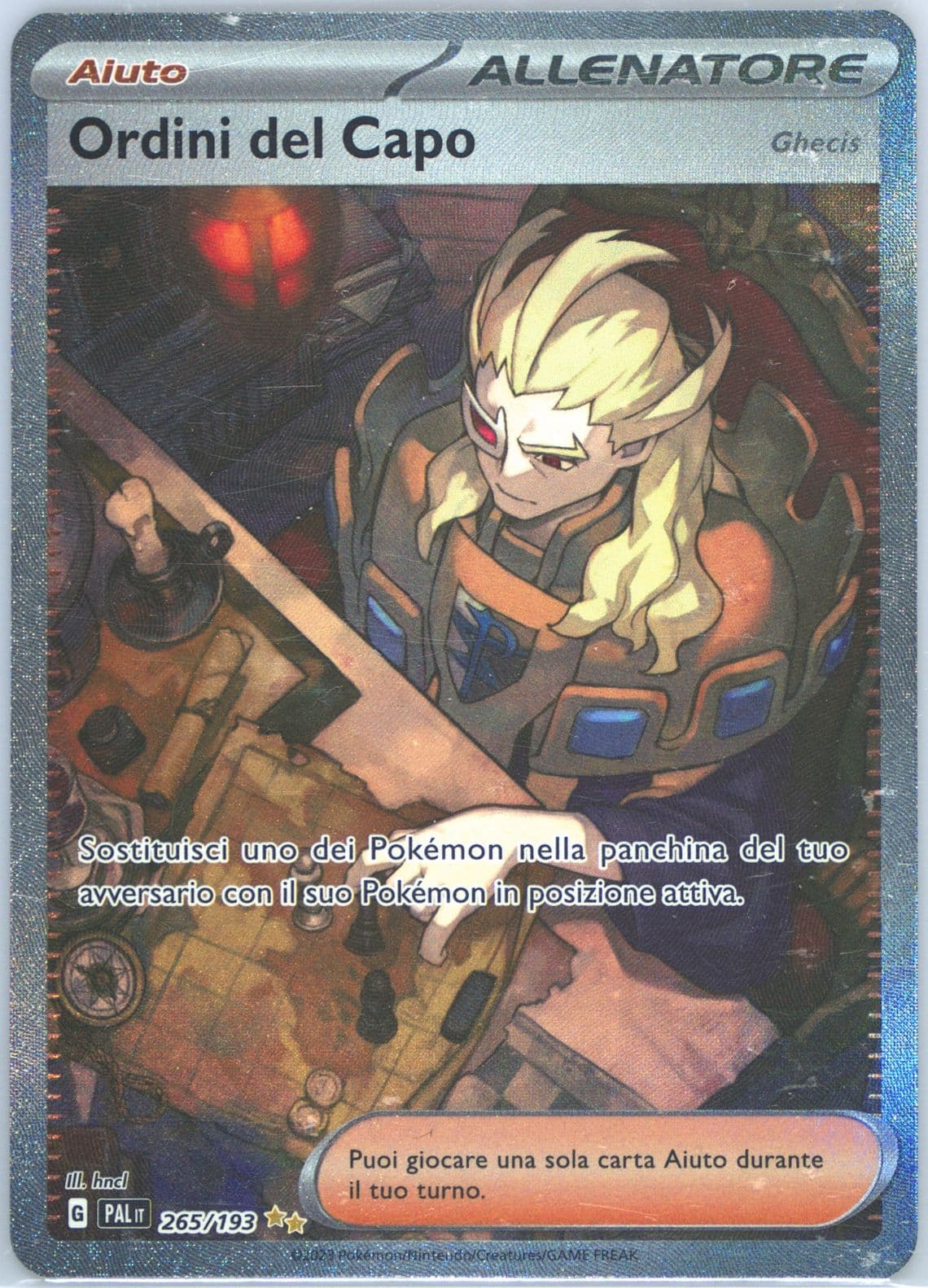 Boss's Orders Special Illustration Rare (265) 2023 Pokemon Italian Pal It-Paldea Evolved