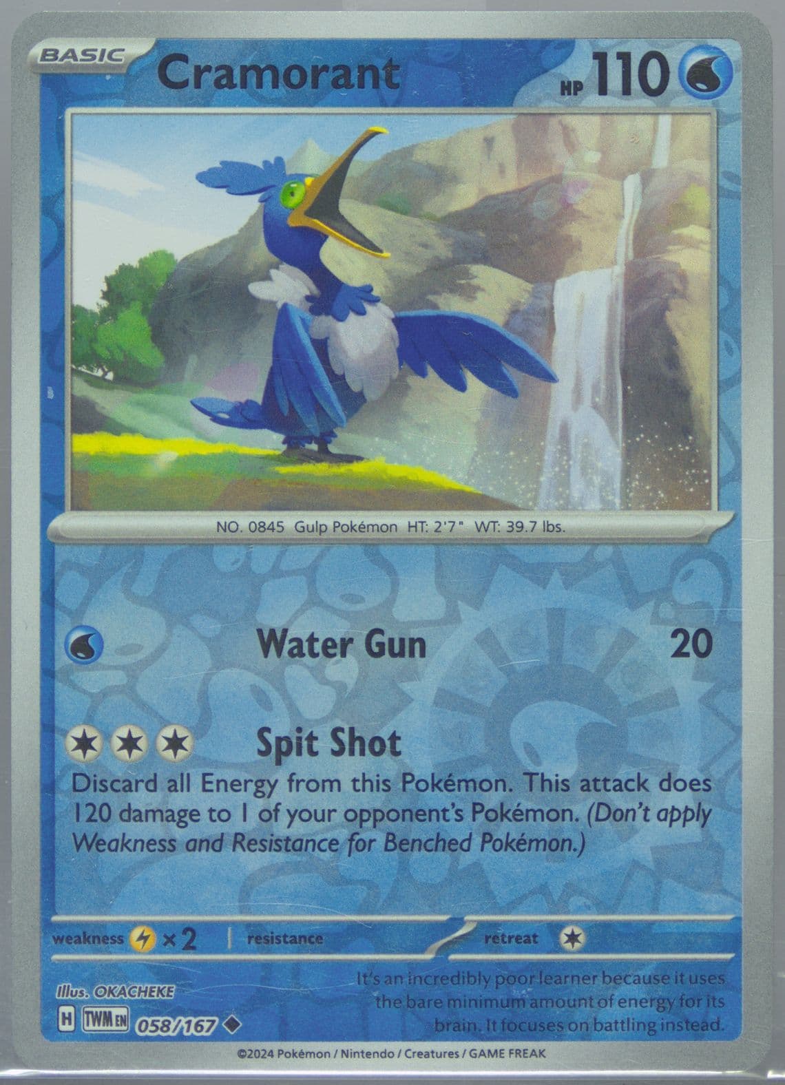 Cramorant Reverse Holo (058) 2024 Pokemon Twm EN-Twilight Masquerade