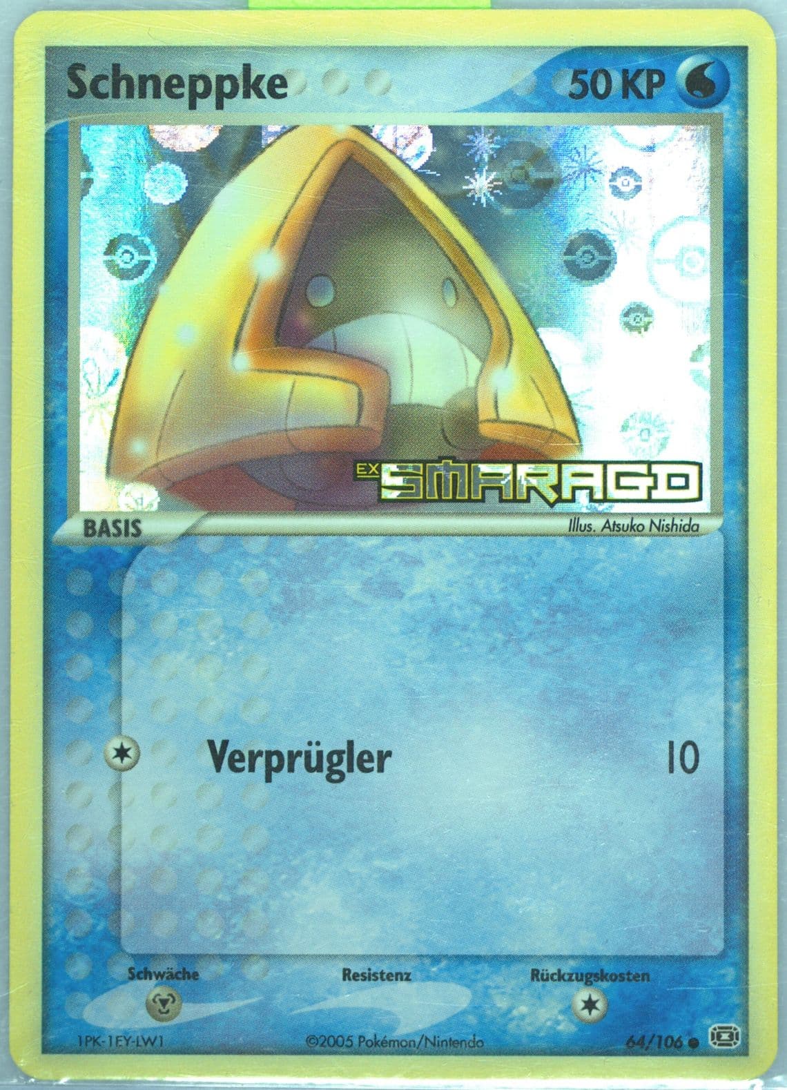 Schneppke-Reverse Foil German (64) 2005 Pokemon EX Emerald
