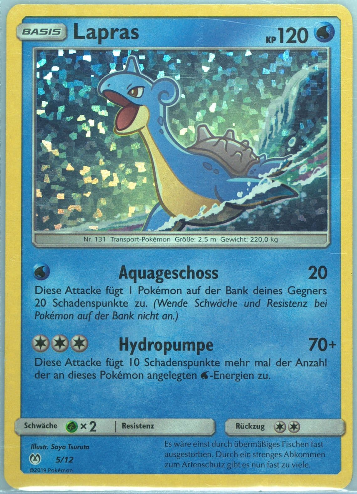 Lapras-Holo German (5) 2019 Pokemon McDonald's Collection