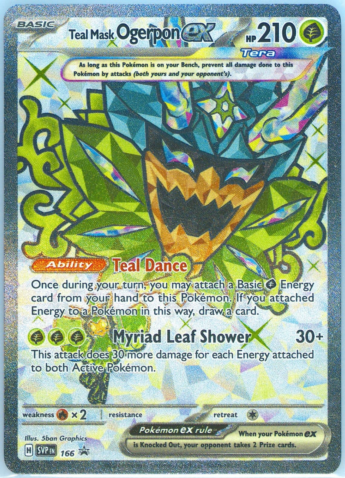 Teal Mask Ogerpon EX Ogerpon EX Premium Collection (166) 2024 Pokemon Svp EN-SV Black Star Promo
