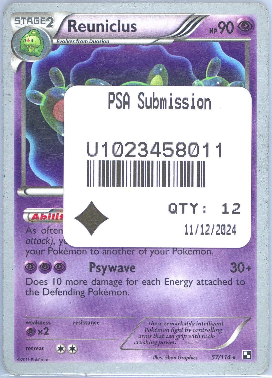 Reuniclus The Truth (57) 2011 Pokemon World Championships Promo