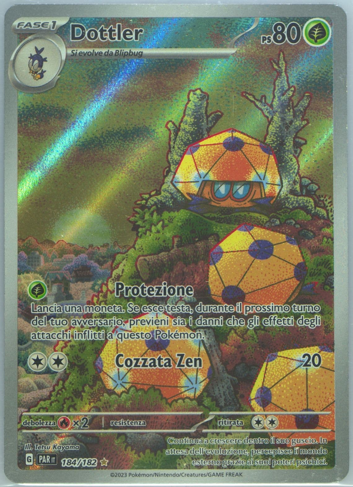 Dottler Illustration Rare (184) 2023 Pokemon Italian Par It-Paradox Rift