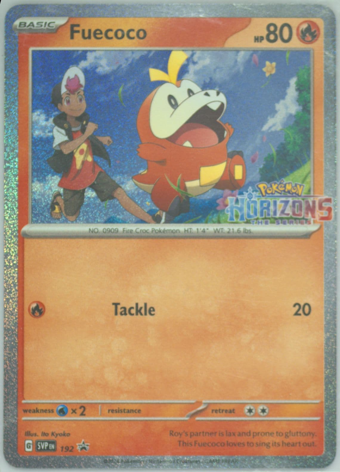 Fuecoco Pokemon Horizons (192) 2024 Pokemon Svp EN-SV Black Star Promo