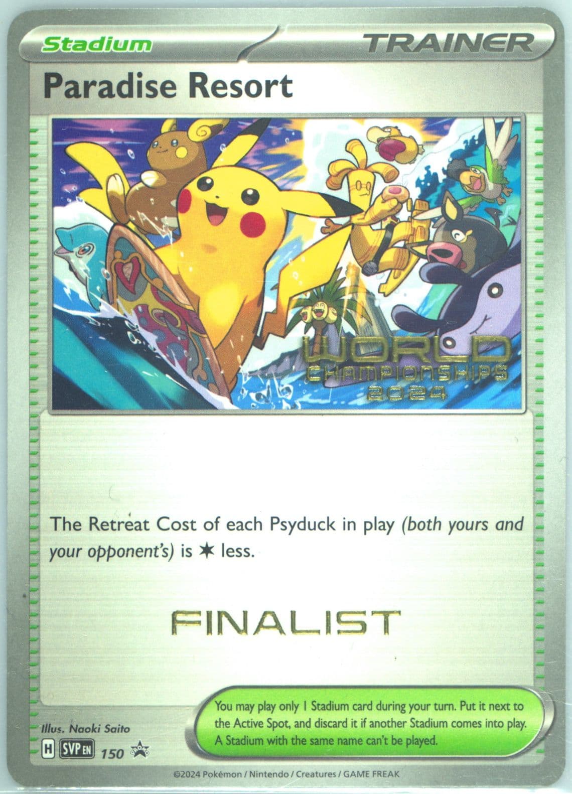 Paradise Resort World Championships 2024-Finalist (150) 2024 Pokemon Svp EN-SV Black Star Promo