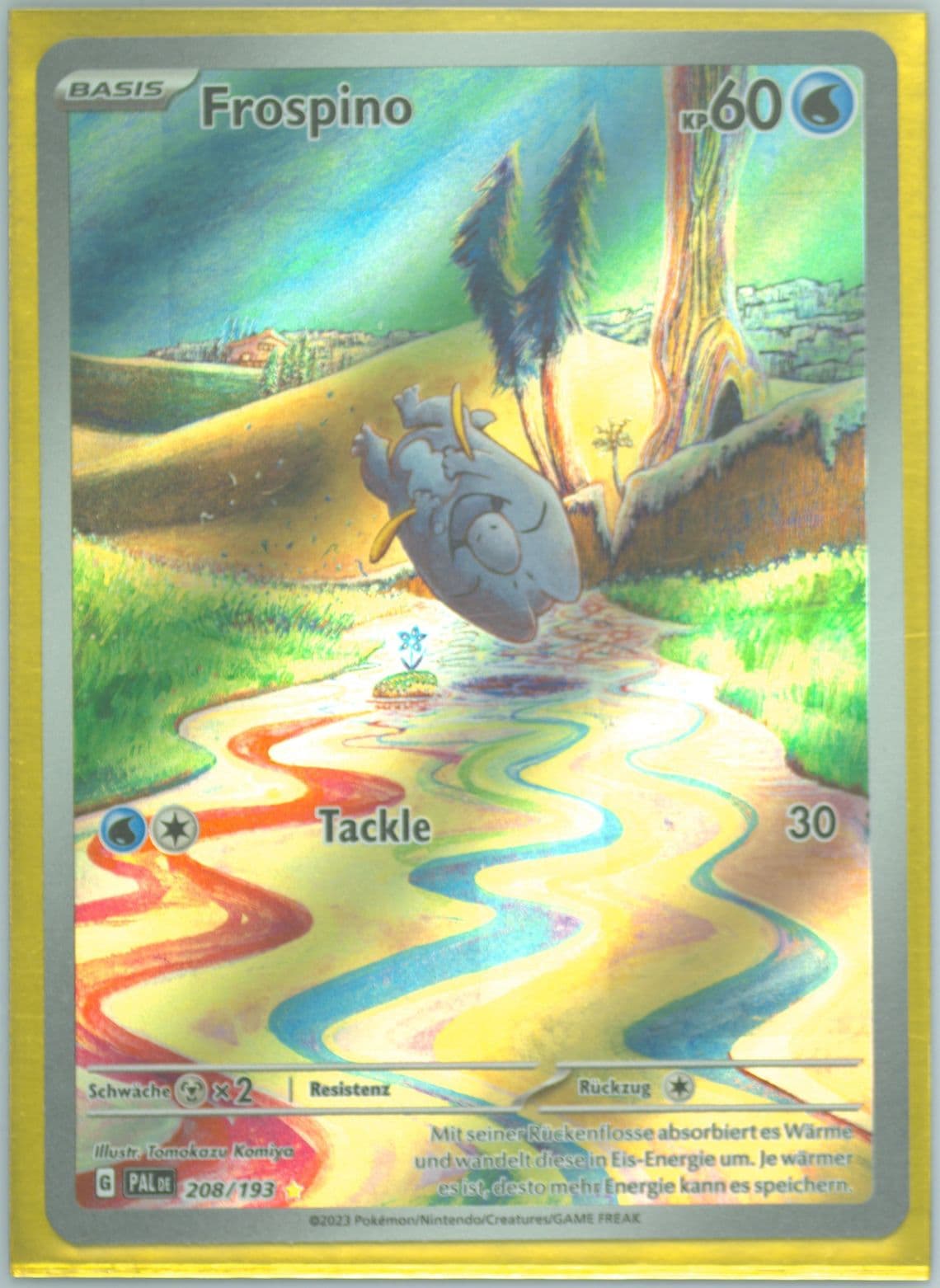 Frigibax Illustration Rare (208) 2023 Pokemon German Pal de-Paldea Evolved