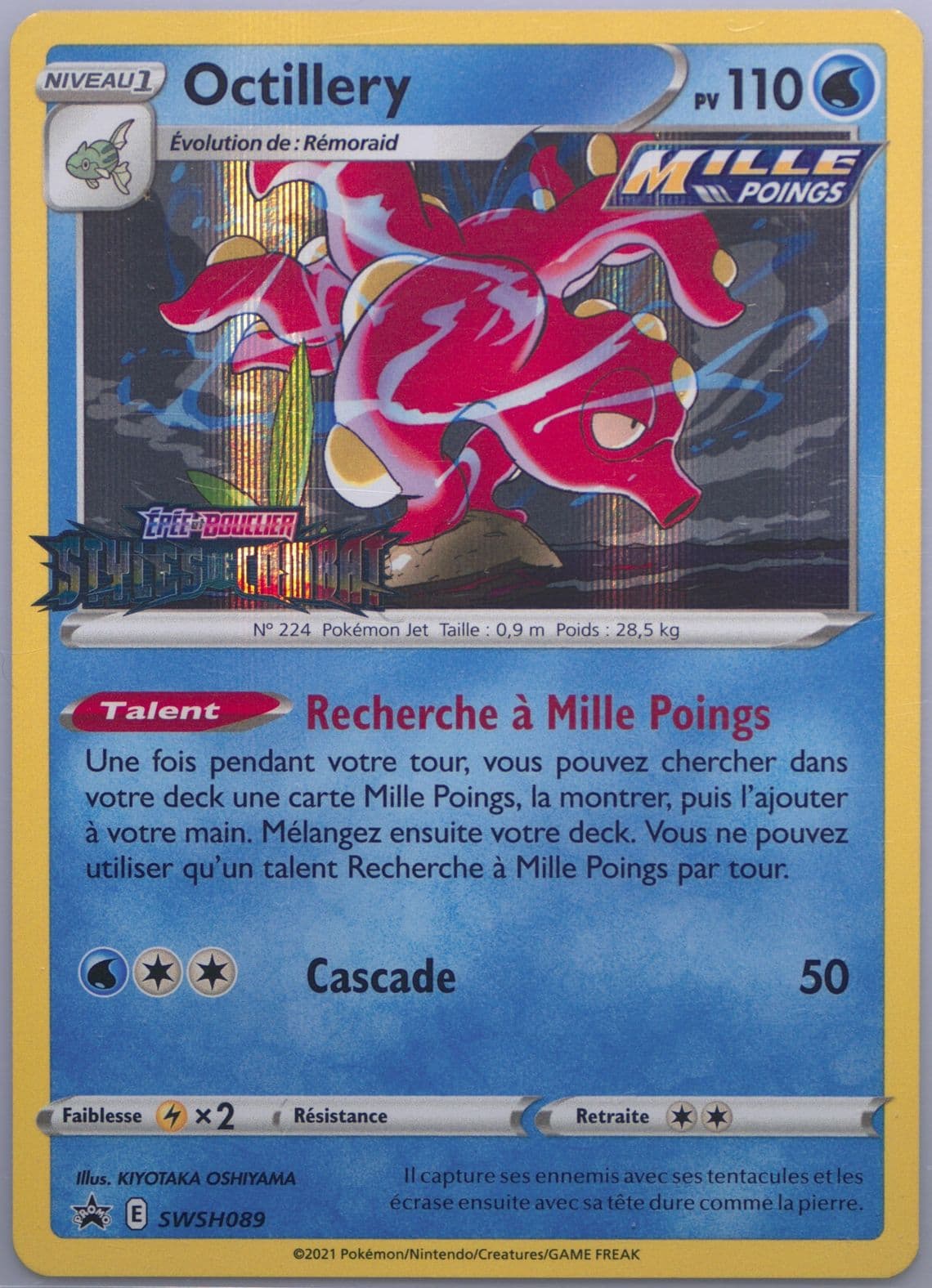 Octillery-Holo Prerelease-French (089) 2021 Pokemon Swsh Black Star Promo