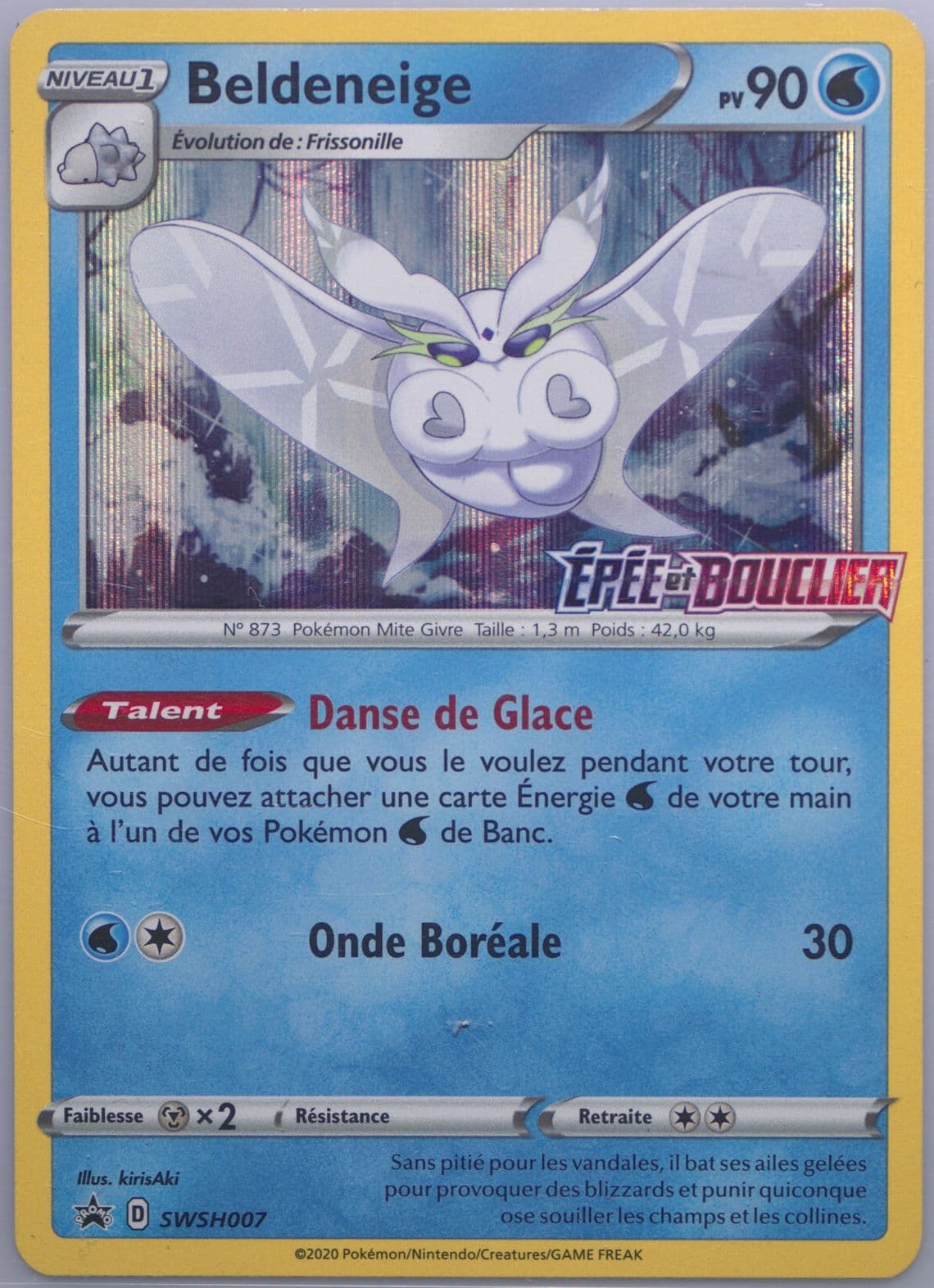 Beldeneige-Holo Prerelease-French (007) 2020 Pokemon Swsh Black Star Promo
